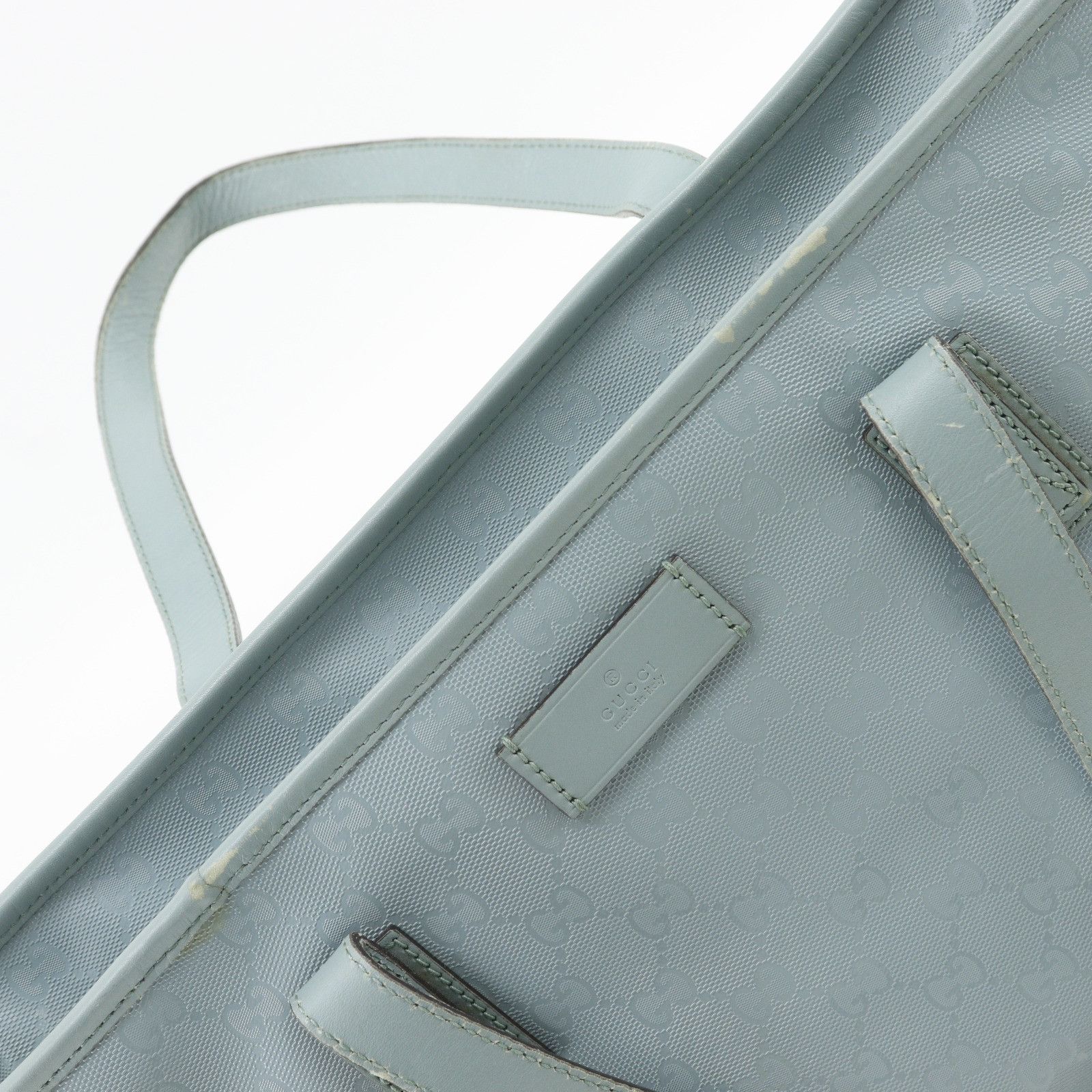 Gucci Gucci Gucci GG Imprime PVC Tote Bag Plastic / Synthetic Tote Bag 211137 DUTY FREE for USA Size ONE SIZE - 15 Thumbnail