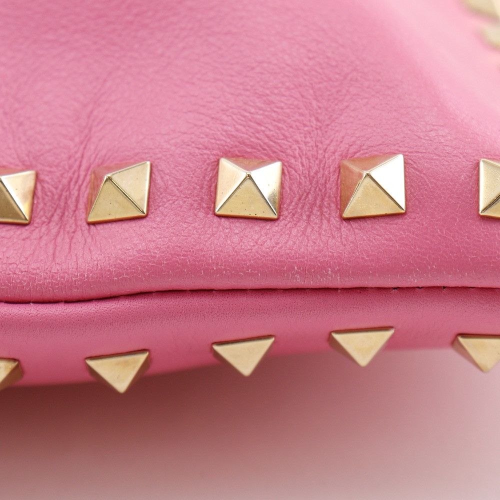 Valentino Valentino Valentino Garavani Rockstud Leather Clutch Bag Leather Clutch Bag DUTY FREE for USA Size ONE SIZE - 12 Thumbnail