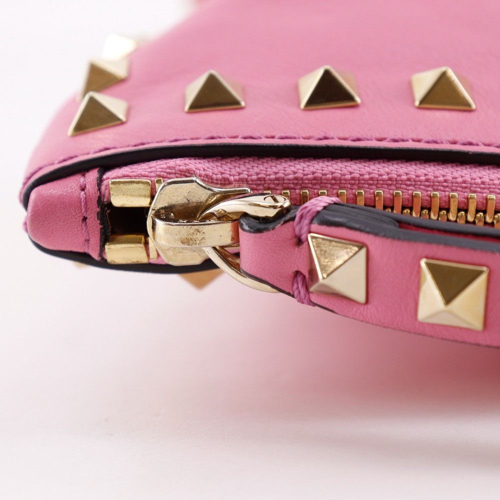 Valentino Valentino Valentino Garavani Rockstud Leather Clutch Bag Leather Clutch Bag DUTY FREE for USA Size ONE SIZE - 14 Thumbnail