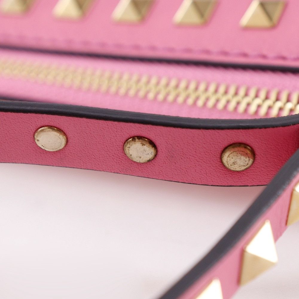 Valentino Valentino Valentino Garavani Rockstud Leather Clutch Bag Leather Clutch Bag DUTY FREE for USA Size ONE SIZE - 15 Thumbnail