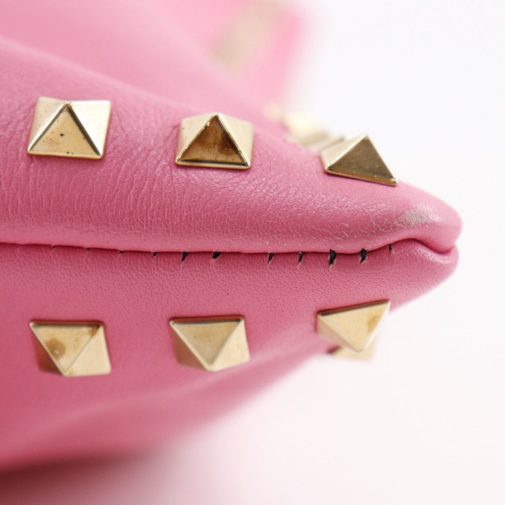Valentino Valentino Valentino Garavani Rockstud Leather Clutch Bag Leather Clutch Bag DUTY FREE for USA Size ONE SIZE - 13 Thumbnail