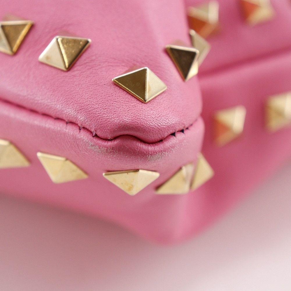 Valentino Valentino Valentino Garavani Rockstud Leather Clutch Bag Leather Clutch Bag DUTY FREE for USA Size ONE SIZE - 5 Thumbnail