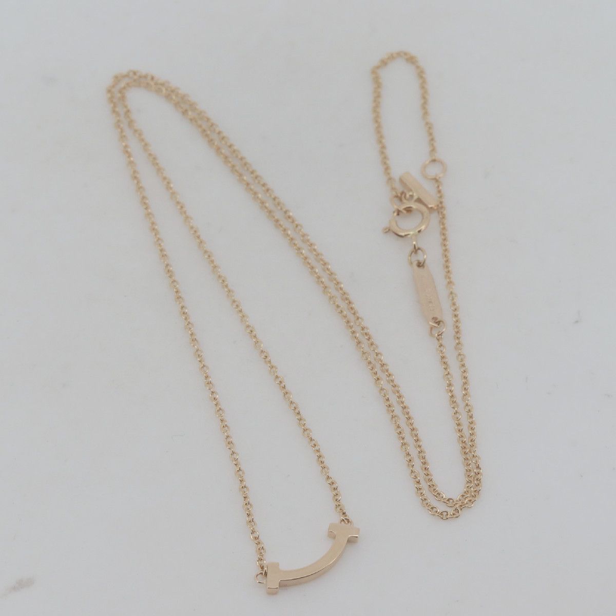 Tiffany & Co. Tiffany & Co. Tiffany T Smile Au750 Necklace Precious Metal Necklace DUTY FREE for USA Size ONE SIZE - 2 Thumbnail