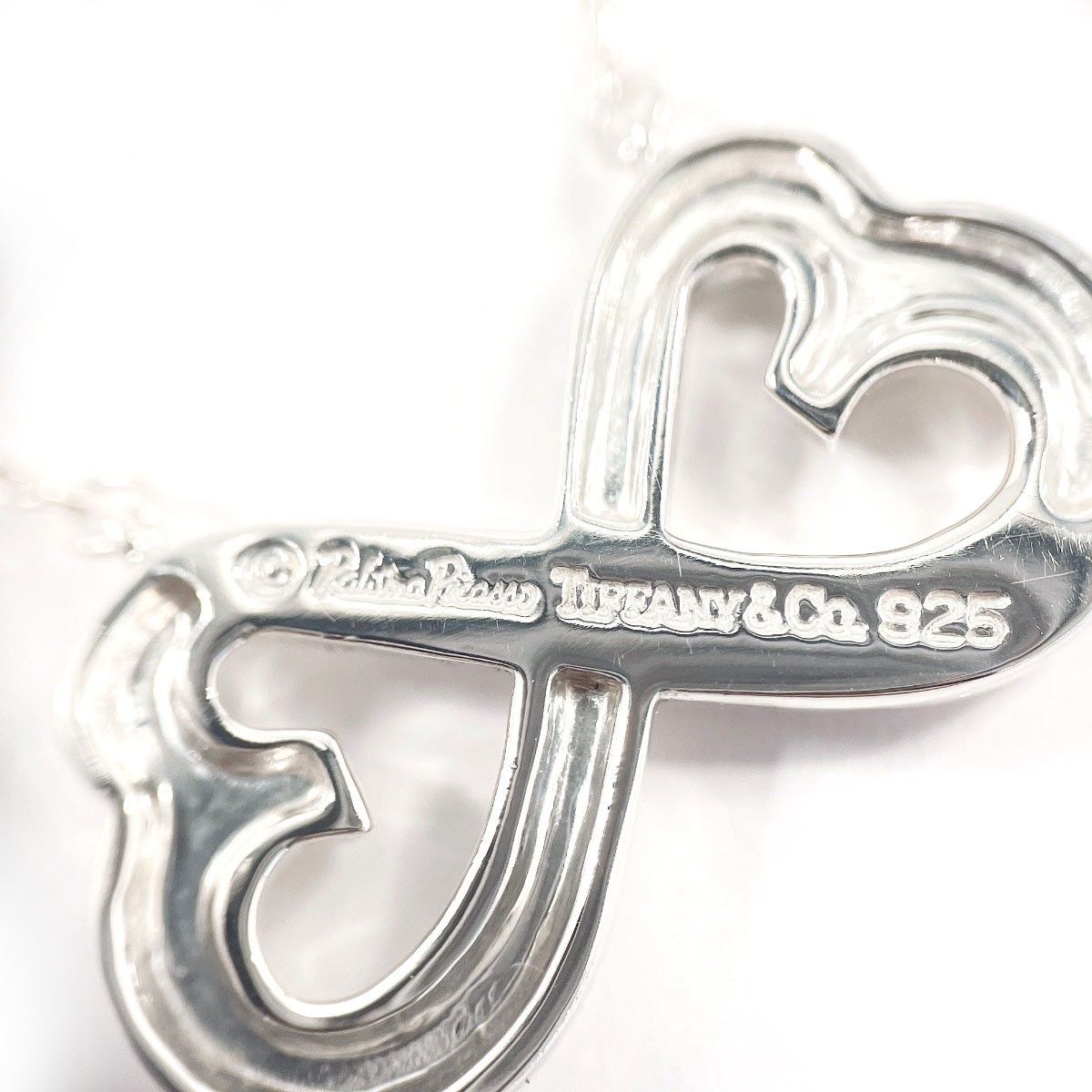 Tiffany & Co. Tiffany & Co. Tiffany & Co. Paloma Picasso Double Loving Heart Silver925 Necklace Precious Metal Necklace DUTY FREE for USA Size ONE SIZE - 5 Thumbnail