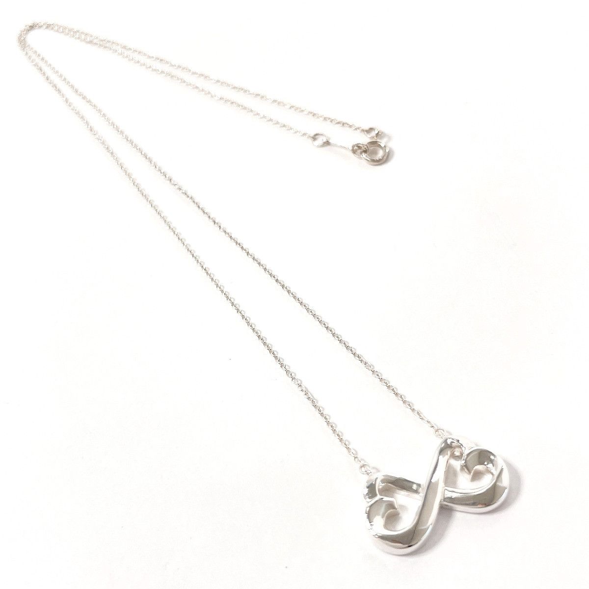 Tiffany & Co. Tiffany & Co. Tiffany & Co. Paloma Picasso Double Loving Heart Silver925 Necklace Precious Metal Necklace DUTY FREE for USA Size ONE SIZE - 4 Thumbnail