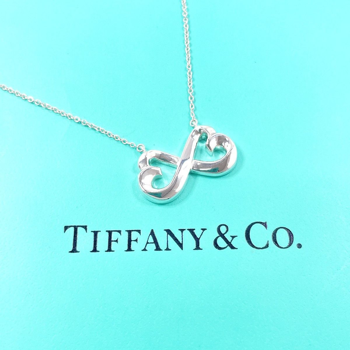 Tiffany & Co. Tiffany & Co. Tiffany & Co. Paloma Picasso Double Loving Heart Silver925 Necklace Precious Metal Necklace DUTY FREE for USA Size ONE SIZE - 2 Thumbnail