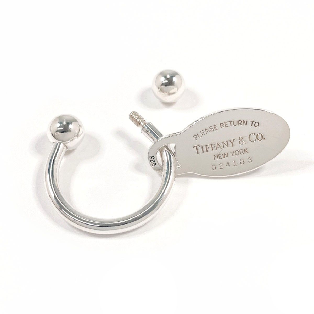 Tiffany & Co. Tiffany & Co. Tiffany & Co. Return to Tiffany Silver Keyring Precious Metal Key Chain DUTY FREE for USA Size ONE SIZE - 7 Thumbnail
