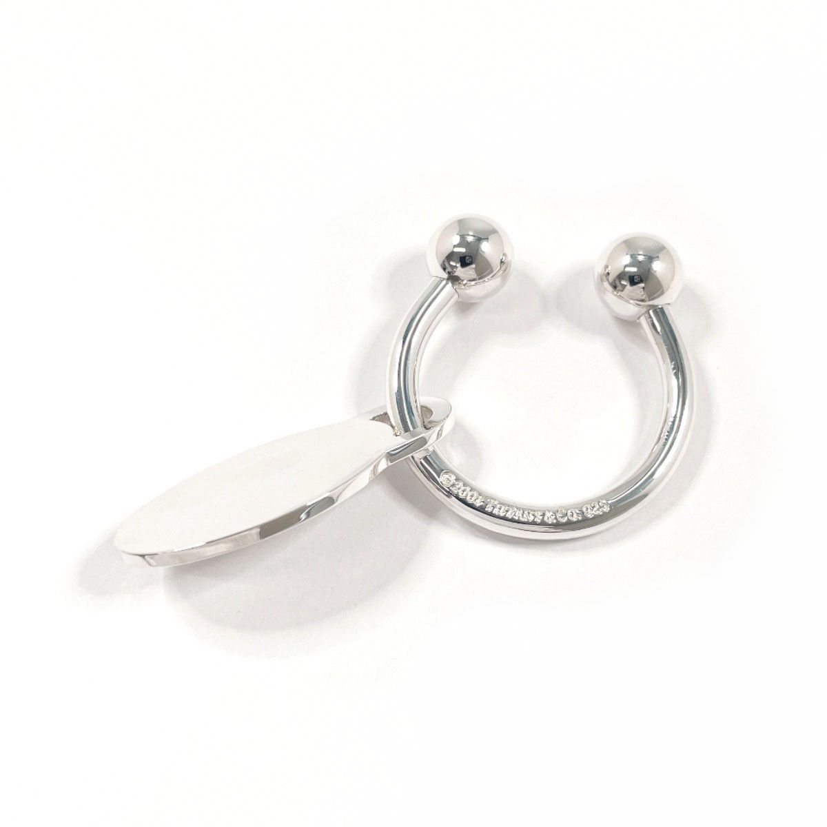 Tiffany & Co. Tiffany & Co. Tiffany & Co. Return to Tiffany Silver Keyring Precious Metal Key Chain DUTY FREE for USA Size ONE SIZE - 3 Thumbnail