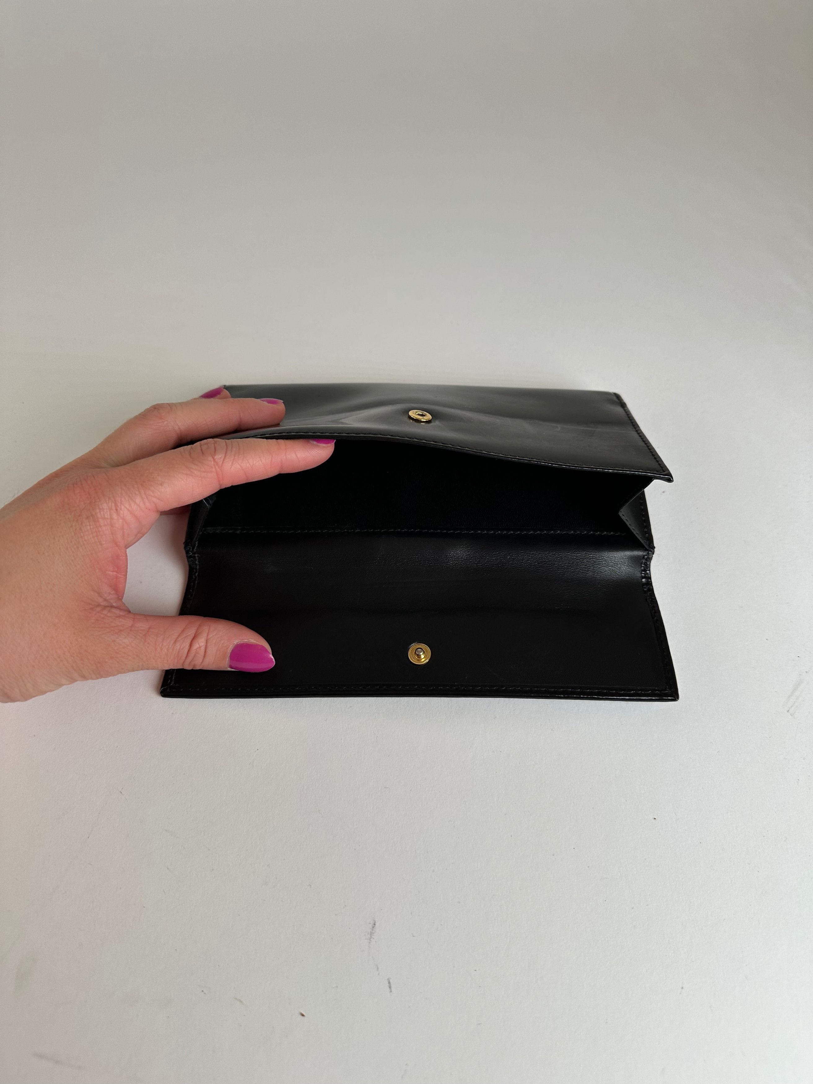 Vivienne Westwood Vintage Long Wallet Patent Leather Black Size ONE SIZE - 4 Thumbnail