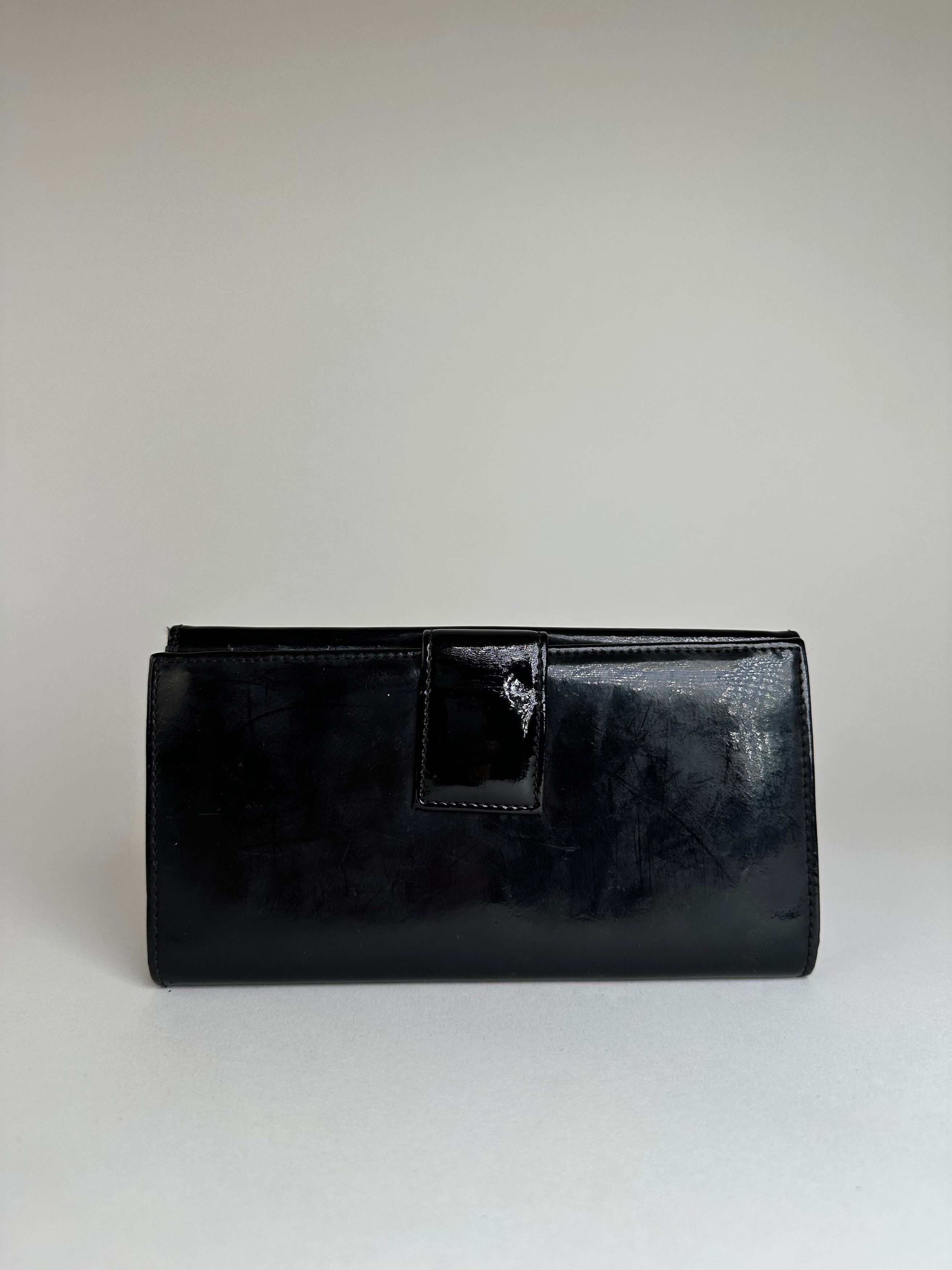 Vivienne Westwood Vintage Long Wallet Patent Leather Black Size ONE SIZE - 2 Thumbnail