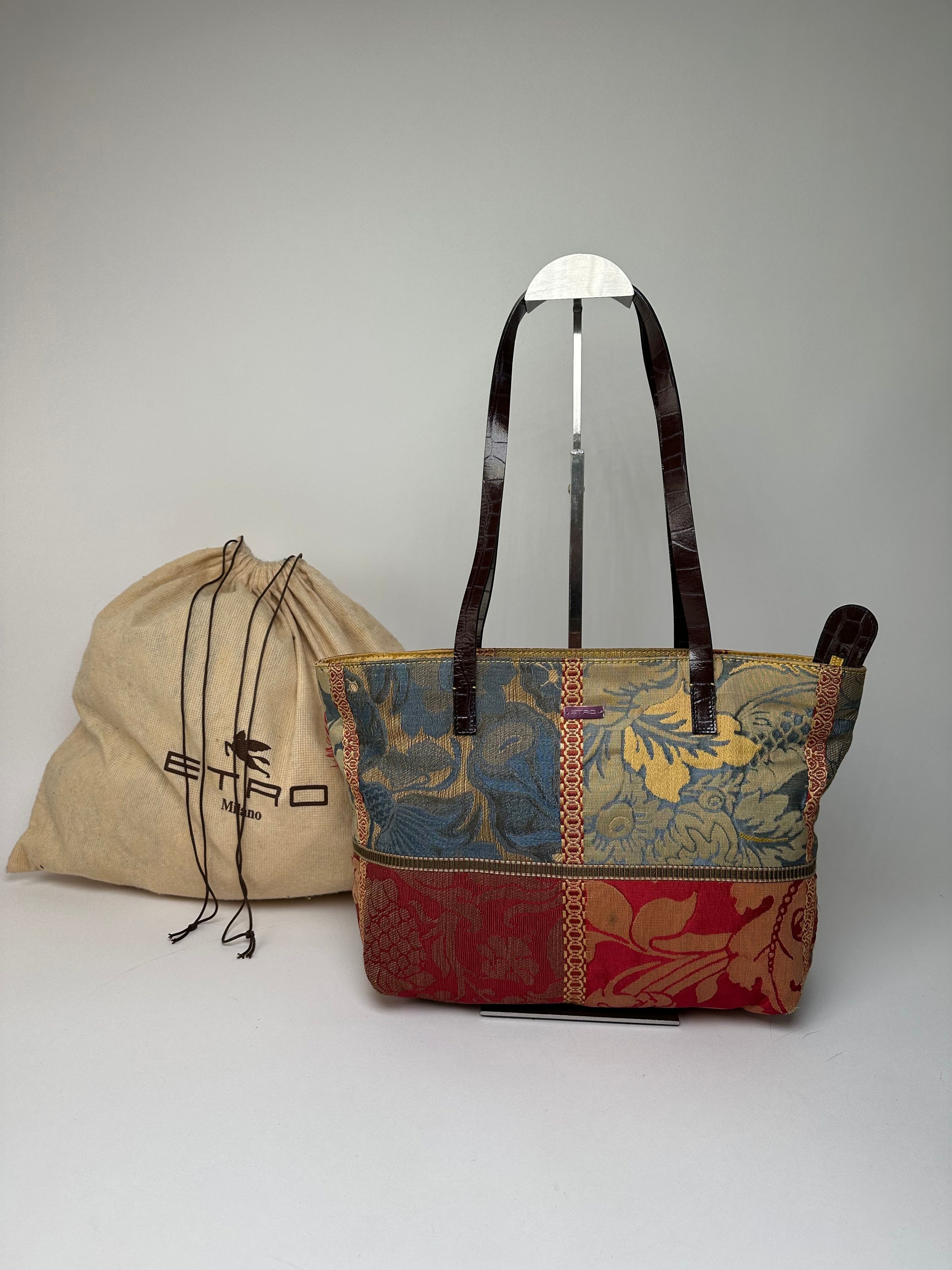 Etro Vintage Jacquard Tote Bag Multicolour Size ONE SIZE - 13 Thumbnail
