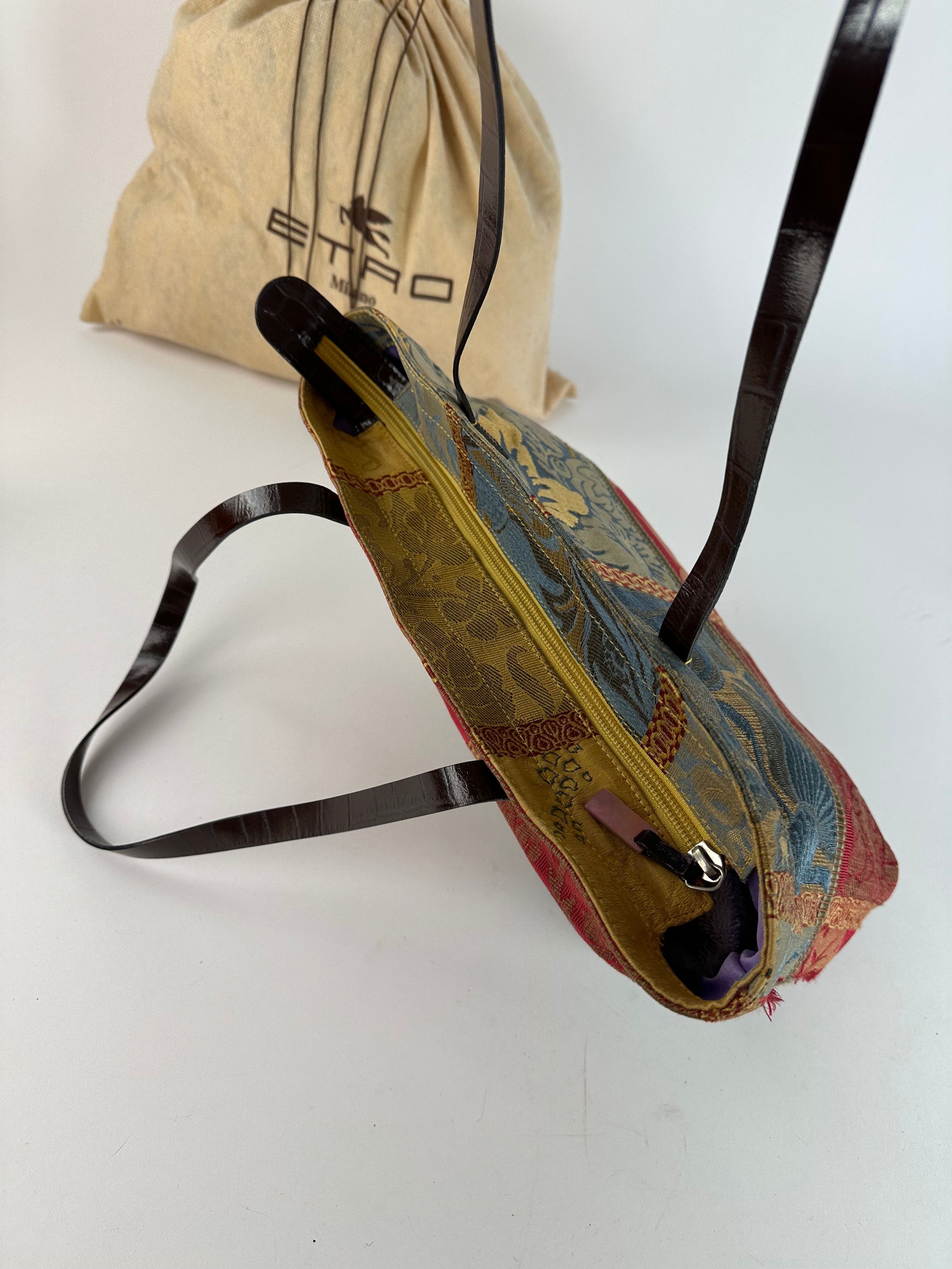 Etro Vintage Jacquard Tote Bag Multicolour Size ONE SIZE - 11 Thumbnail