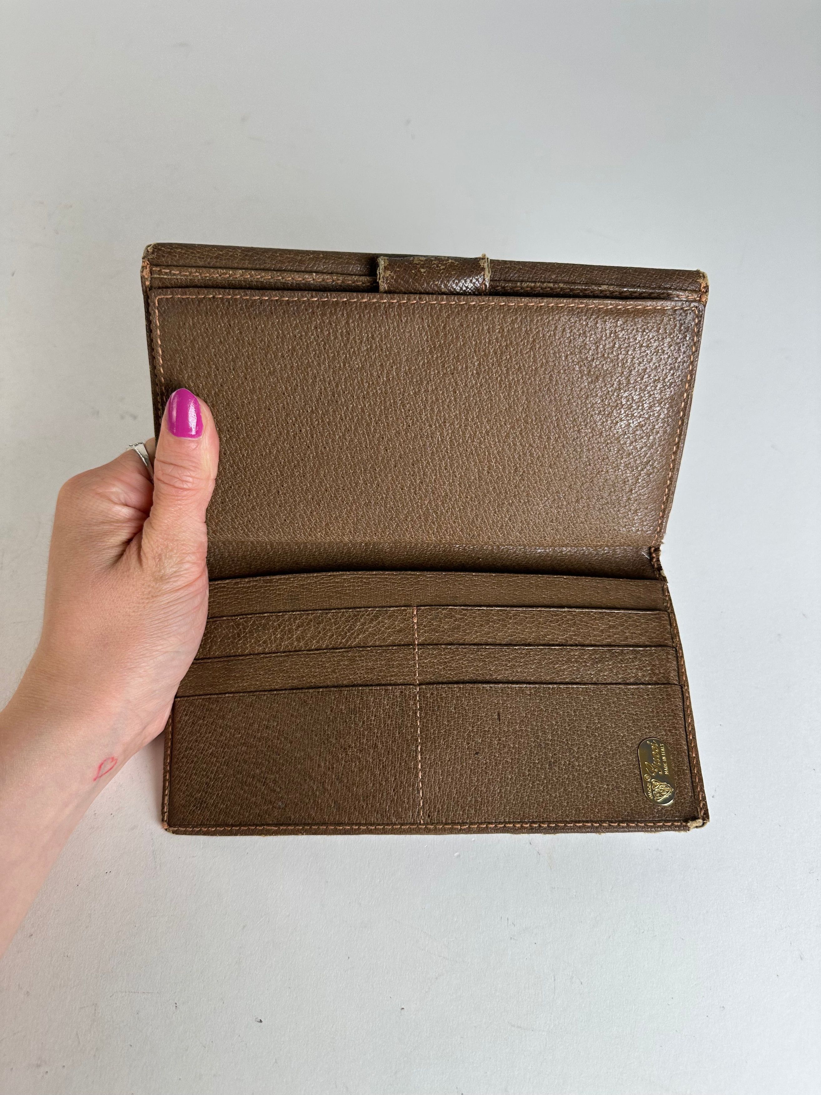 Gucci Vintage GG Supreme Long Wallet Beige Size ONE SIZE - 3 Thumbnail