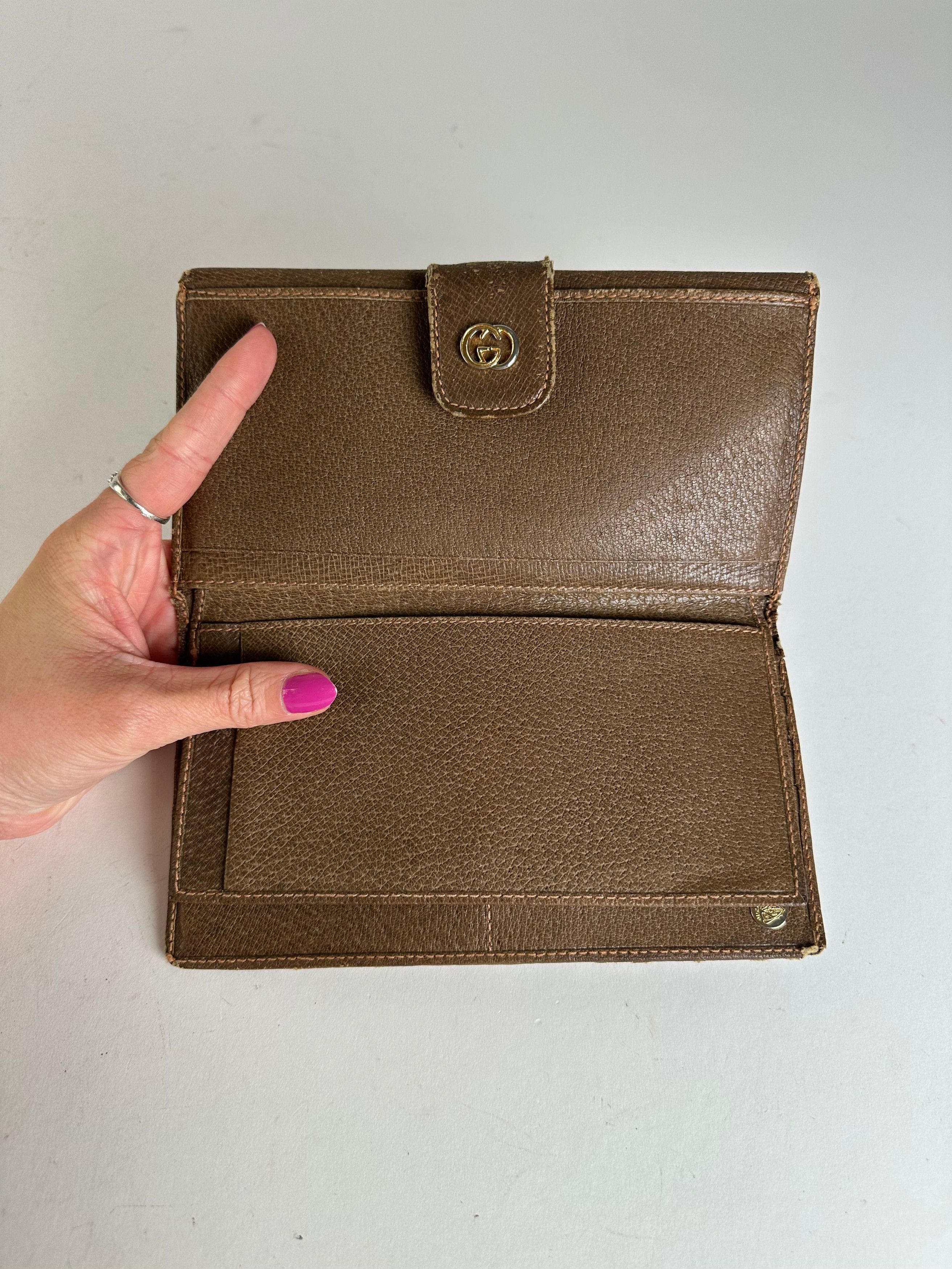 Gucci Vintage GG Supreme Long Wallet Beige Size ONE SIZE - 5 Thumbnail