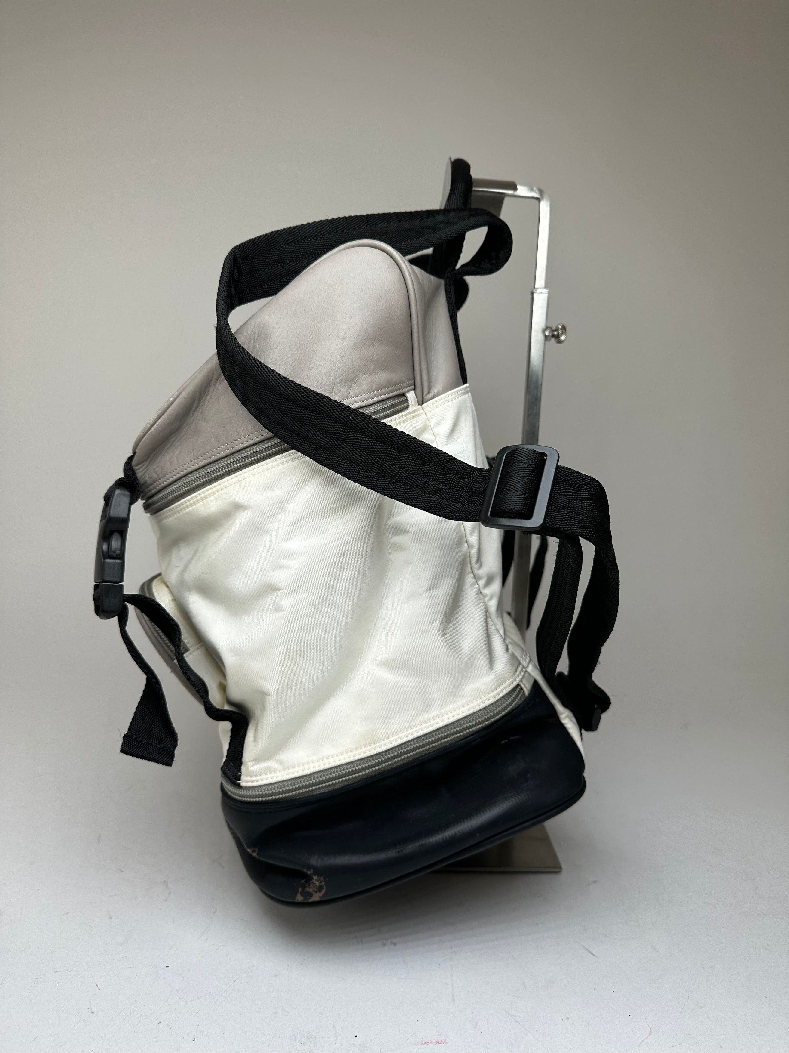 Chanel Vintage Backpack Nylon Cream Black Size ONE SIZE - 8 Thumbnail