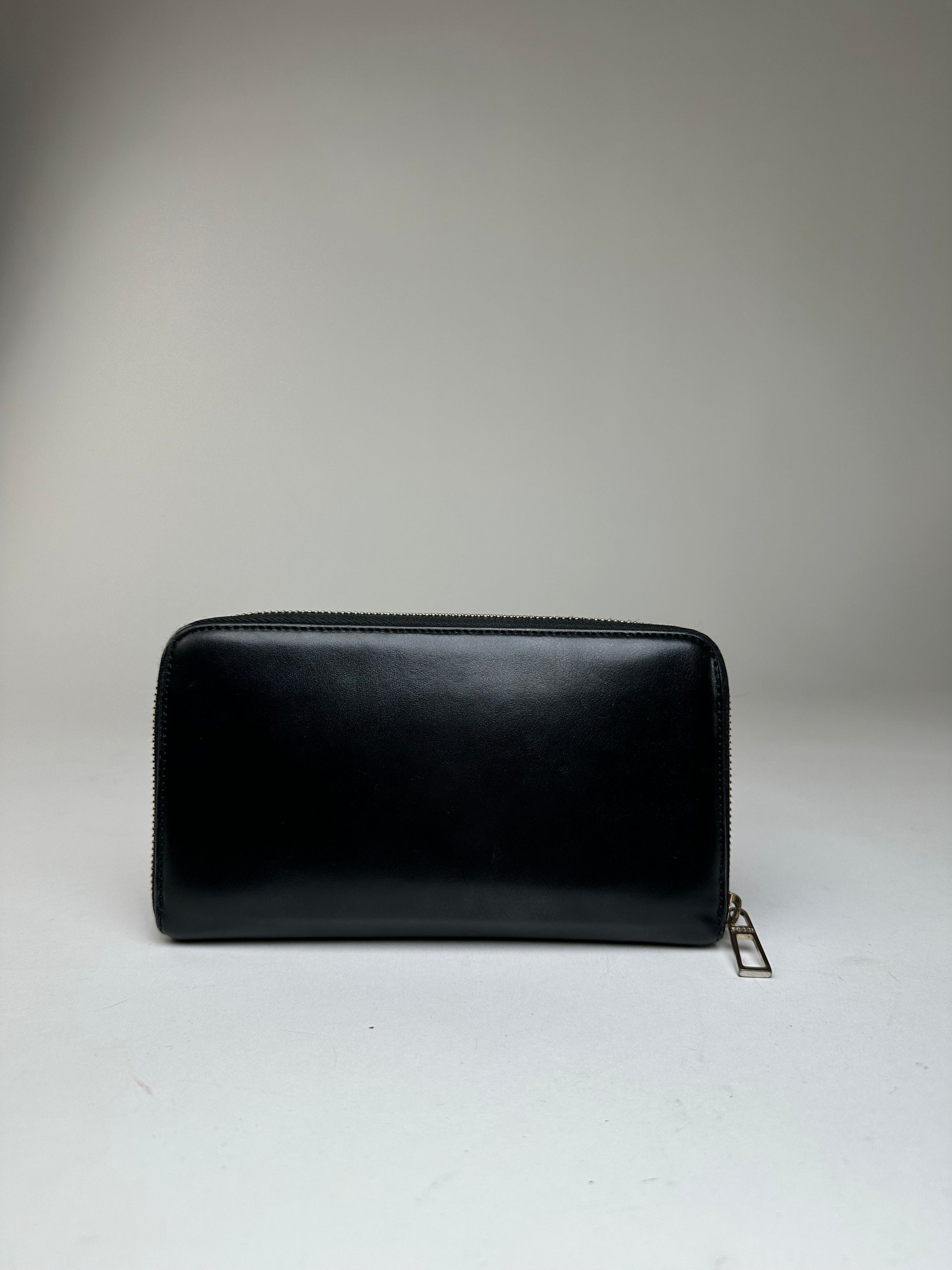 Emilio Pucci Vintage Black Leather Zip-Around Wallet Size ONE SIZE - 11 Thumbnail