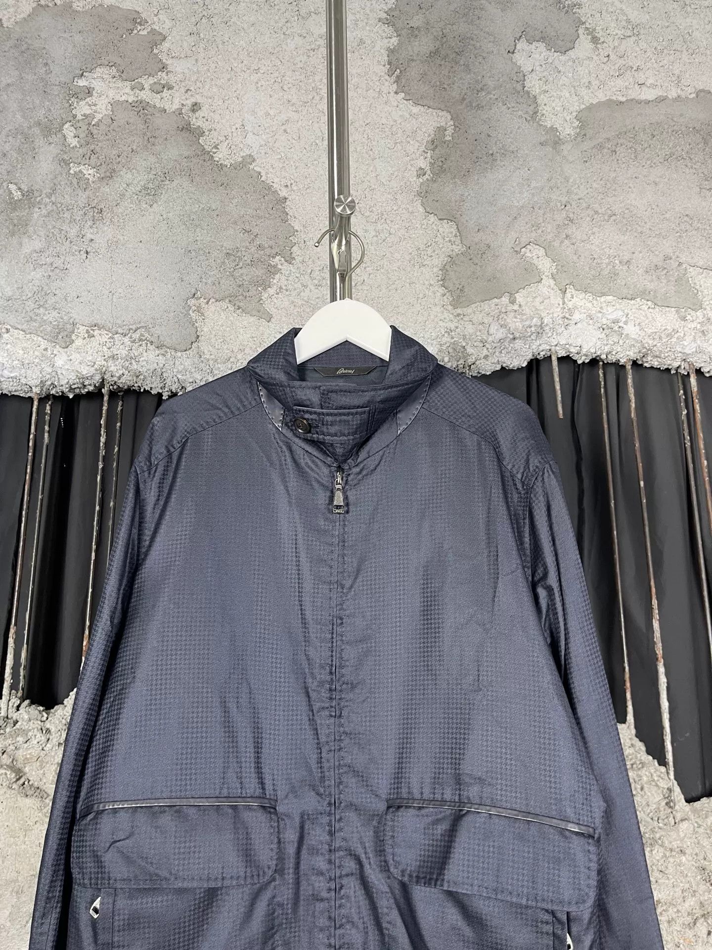 Brioni Brioni Textured Zip Jacket Black Size M Size US M / EU 48-50 / 2 - 4 Thumbnail