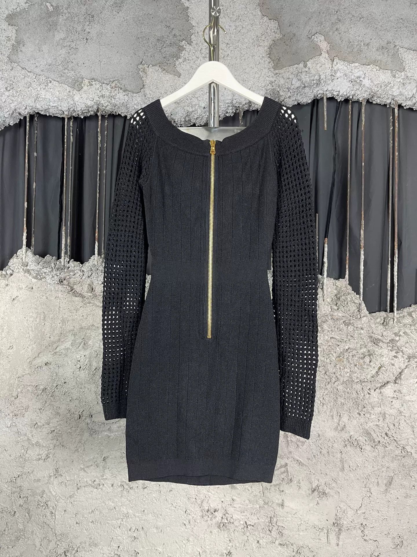 Balmain Balmain Gold Button Knit Mini Dress Size 36 Size XS / US 0-2 / IT 36-38 - 3 Thumbnail