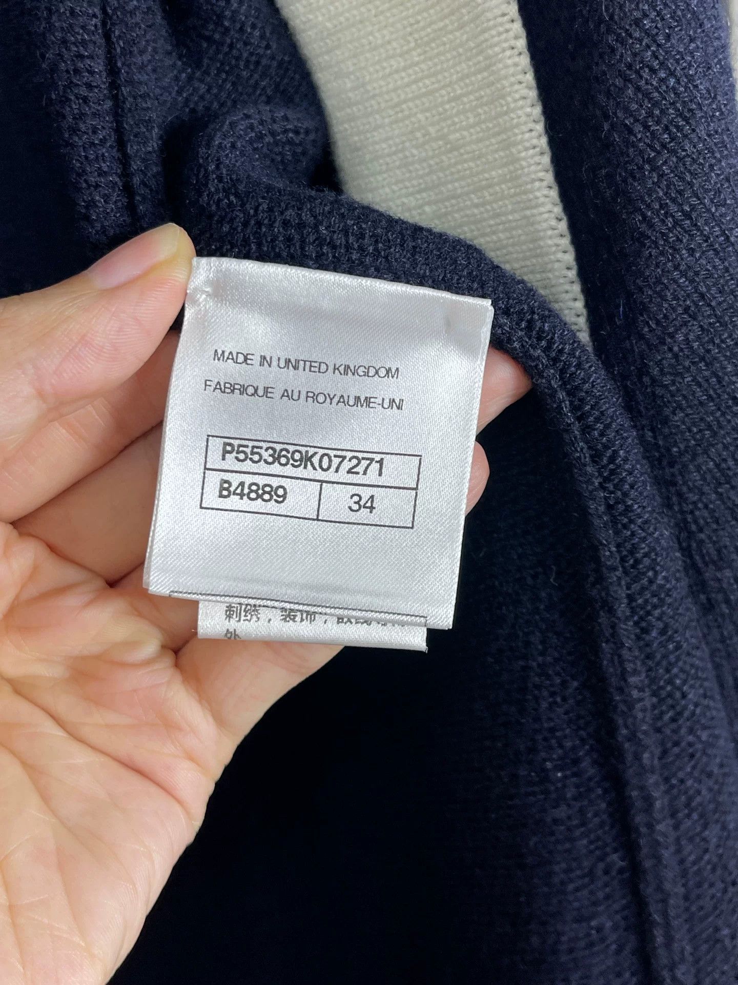 Chanel Chanel Navy Knit Coat Size 34 Size XS / US 0-2 / IT 36-38 - 9 Thumbnail