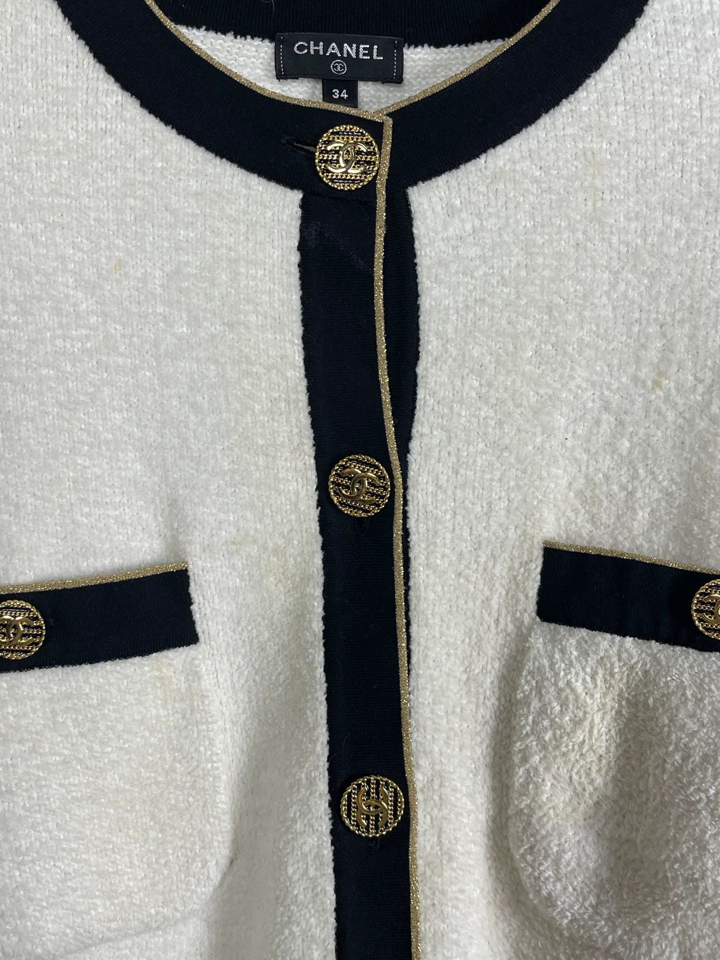 Chanel Chanel CC Logo Knit Cardigan Size 34 Size XS / US 0-2 / IT 36-38 - 7 Thumbnail