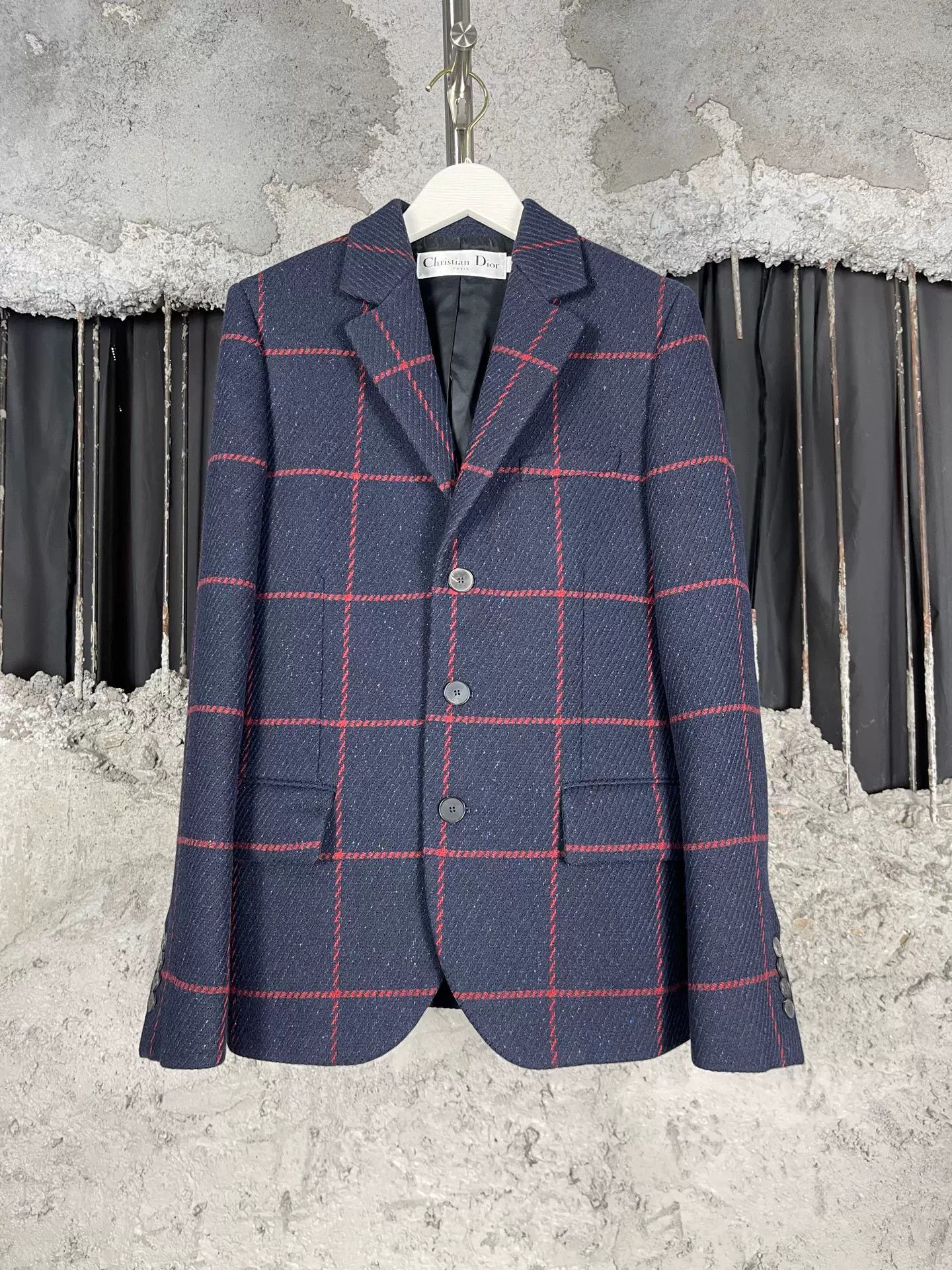 Dior Christian Dior Plaid Wool Blazer Size FR 34 Size XS / US 0-2 / IT 36-38 - 2 Thumbnail