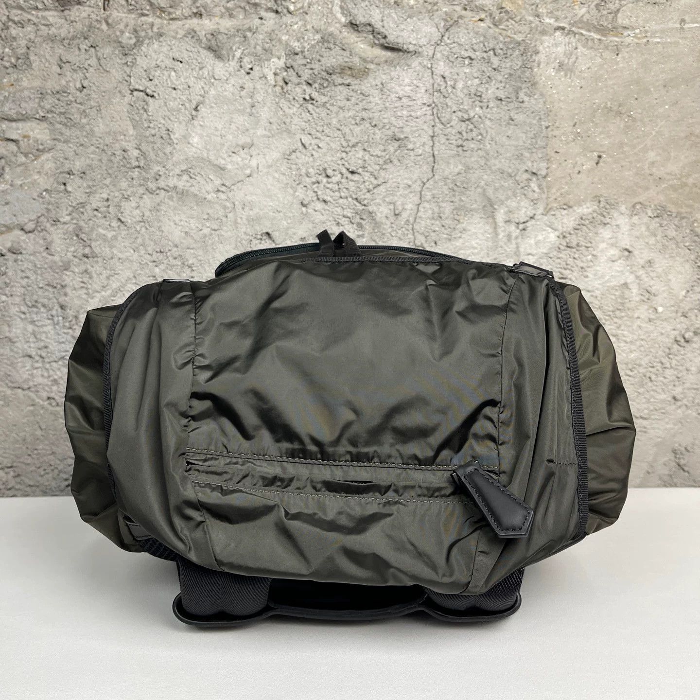 Berluti Berluti Olive Leather Trim Backpack ONE SIZE Size ONE SIZE - 6 Thumbnail