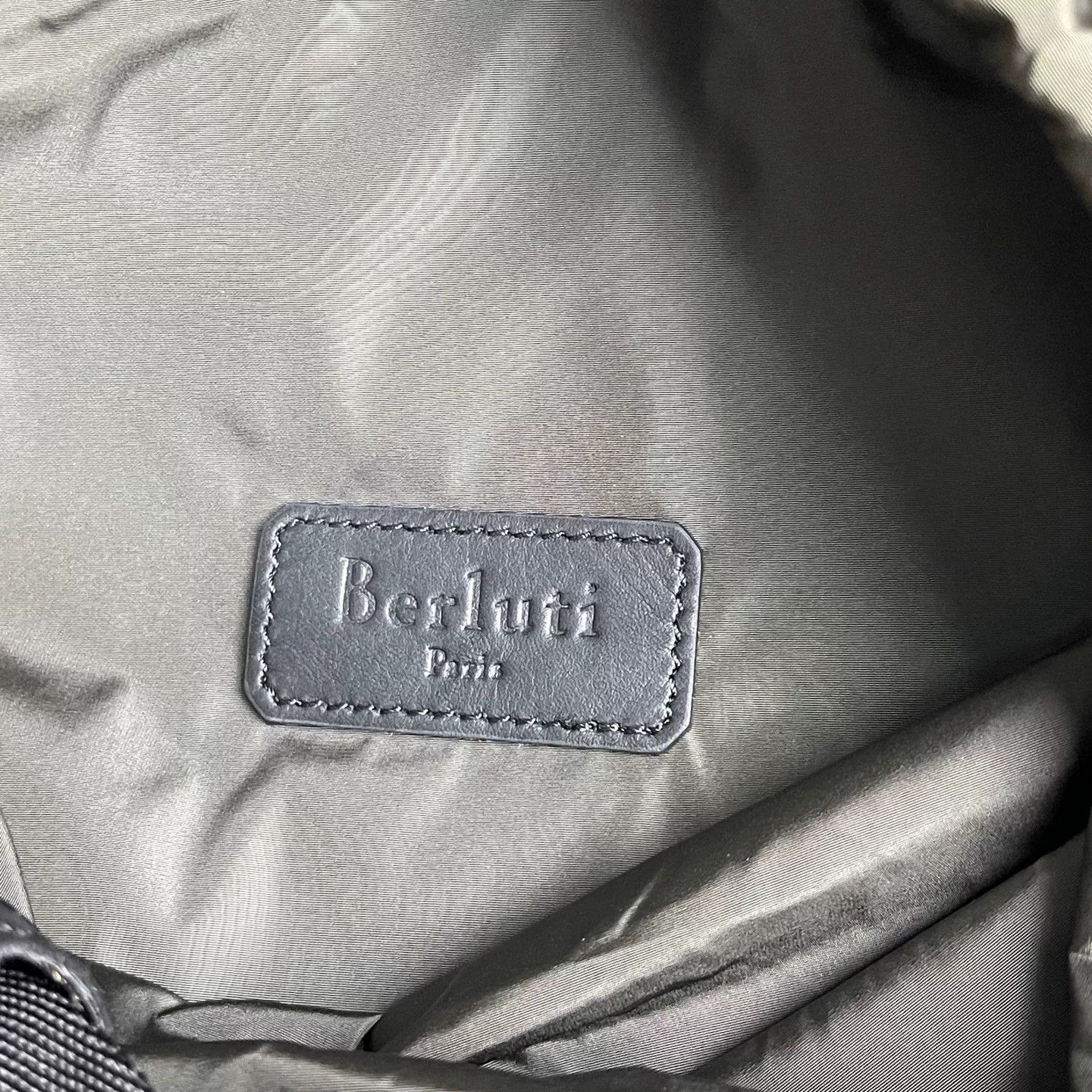 Berluti Berluti Olive Leather Trim Backpack ONE SIZE Size ONE SIZE - 9 Thumbnail