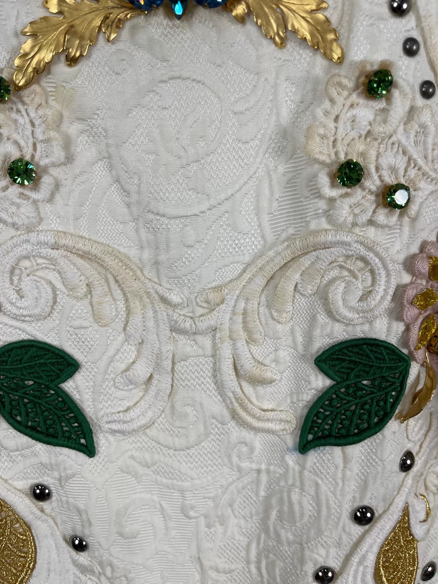 Dolce & Gabbana Dolce & Gabbana Embellished Short Sleeve Sweater Size 36 Size XS / US 0-2 / IT 36-38 - 7 Thumbnail
