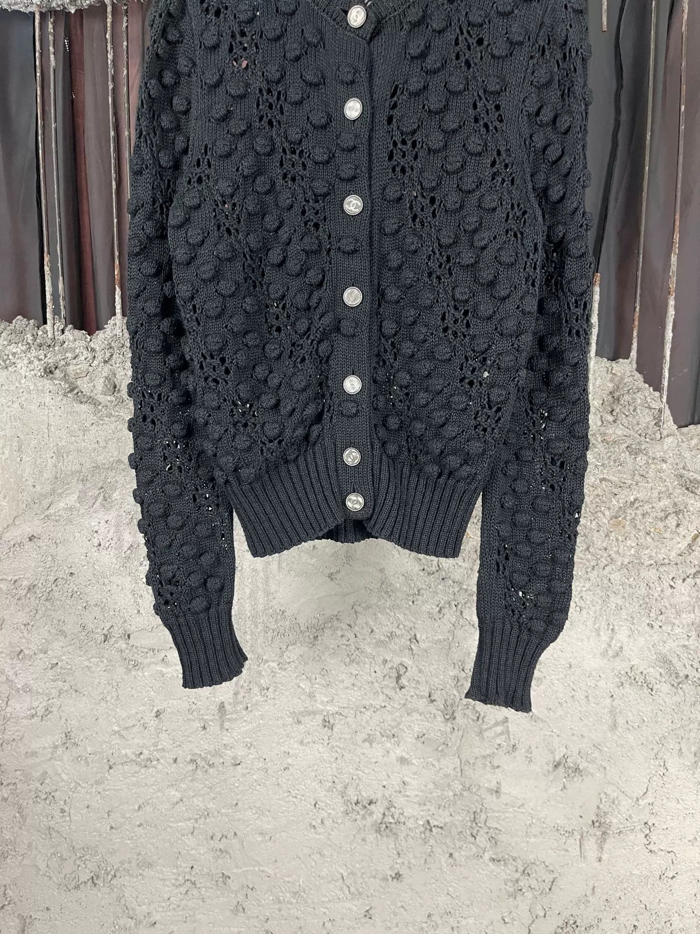 Chanel Chanel Textured Knit Cardigan Size 36 Size XS / US 0-2 / IT 36-38 - 5 Thumbnail
