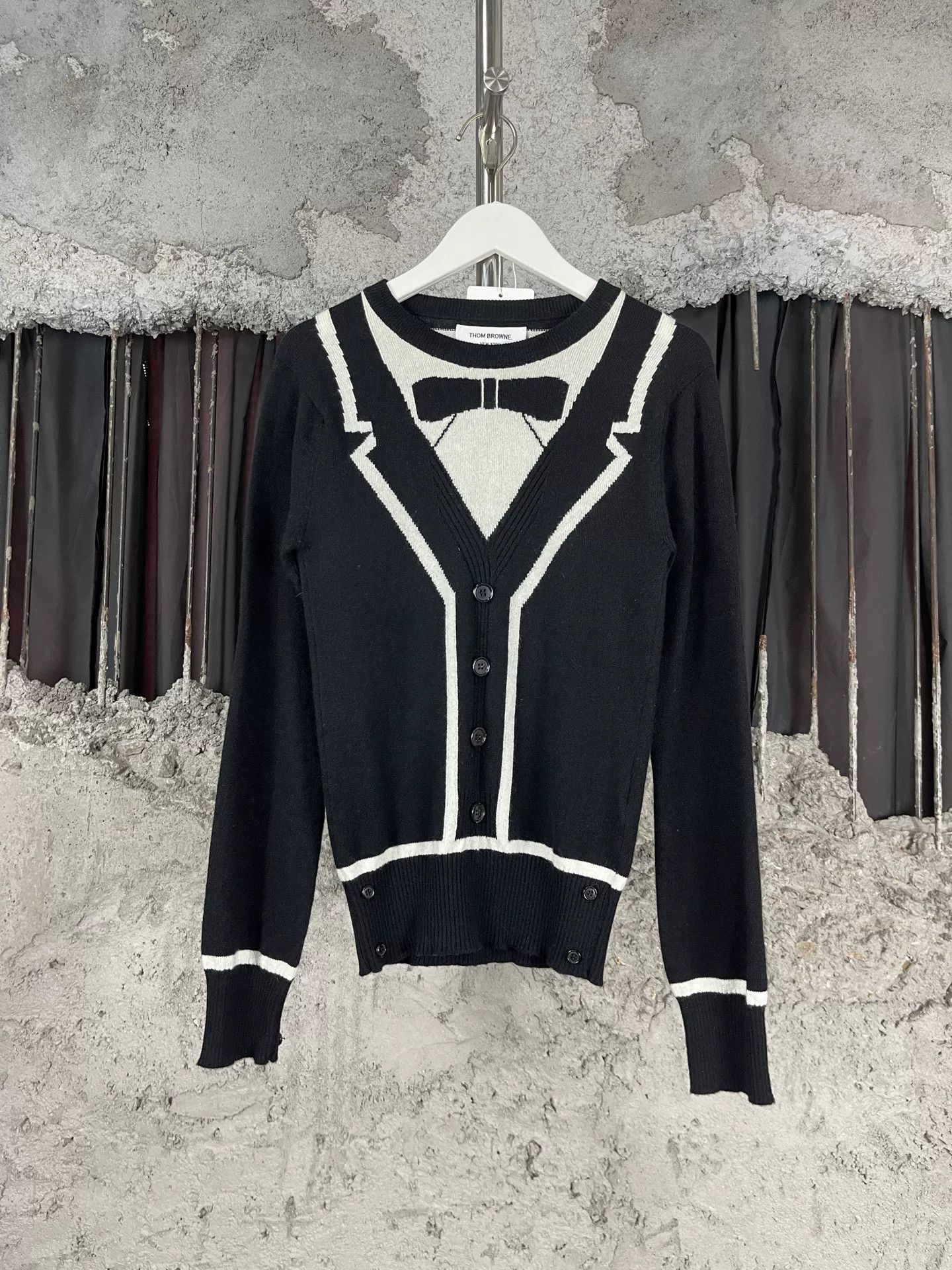 Thom Browne Thom Browne Cashmere Bow Cardigan Size 36 Size XS / US 0-2 / IT 36-38 - 2 Thumbnail
