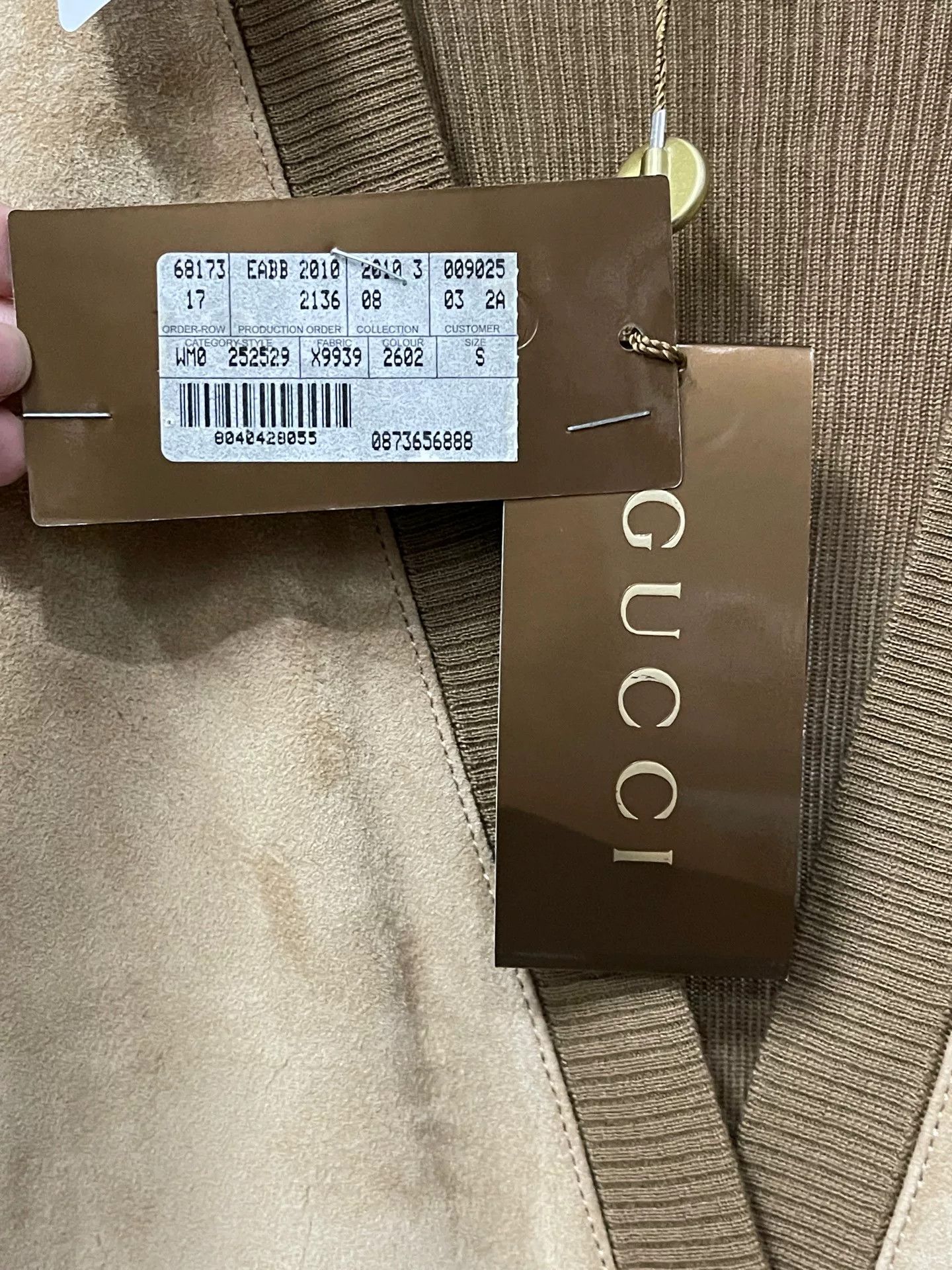 Gucci Gucci Suede Panel Cardigan Size S Size US S / EU 44-46 / 1 - 8 Thumbnail