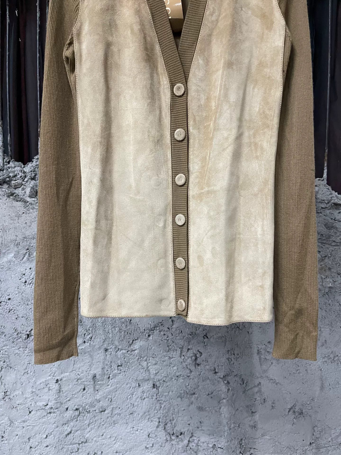 Gucci Gucci Suede Panel Cardigan Size S Size US S / EU 44-46 / 1 - 5 Thumbnail