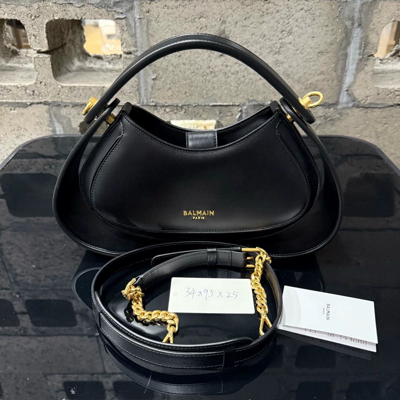 Balmain Balmain Jolie Madame Leather Handle Bag Size ONE SIZE - 10 Thumbnail