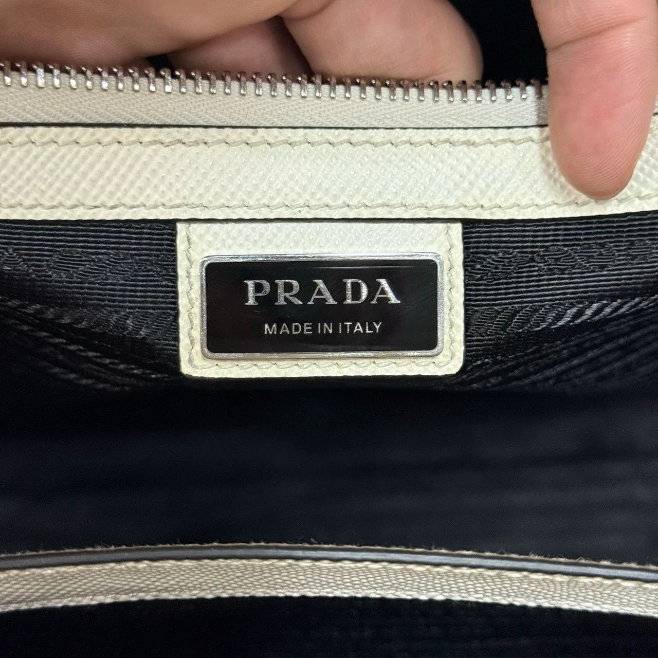 Prada Prada Saffiano Leather Tote Bag Size ONE SIZE - 9 Thumbnail