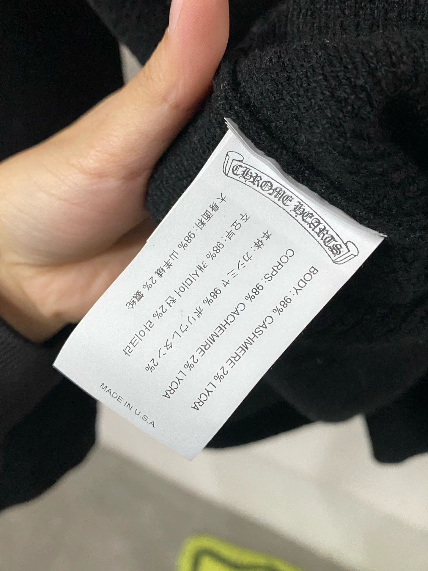 Chrome Hearts Chrome Hearts Dagger Cashmere Sweater Size XL Size US XL / EU 56 / 4 - 8 Thumbnail