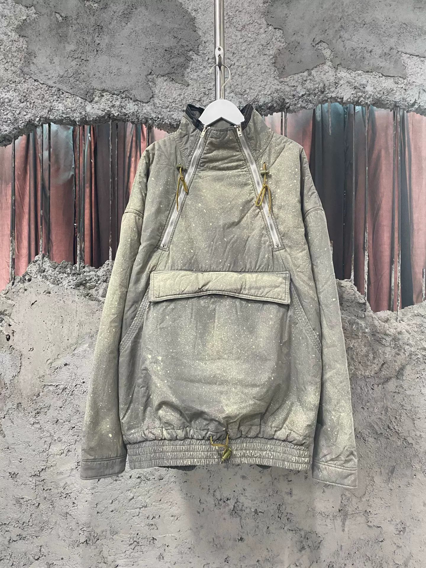 Acne Studios Acne Studios Splatter Print Half Zip Jacket Size M Size US M / EU 48-50 / 2 - 2 Thumbnail