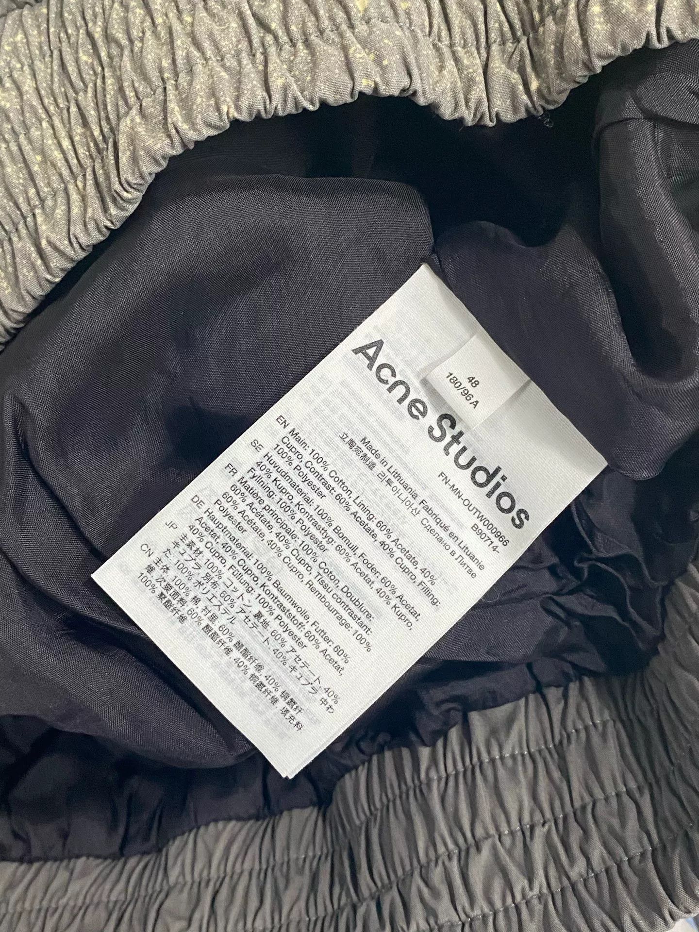 Acne Studios Acne Studios Splatter Print Half Zip Jacket Size M Size US M / EU 48-50 / 2 - 9 Thumbnail