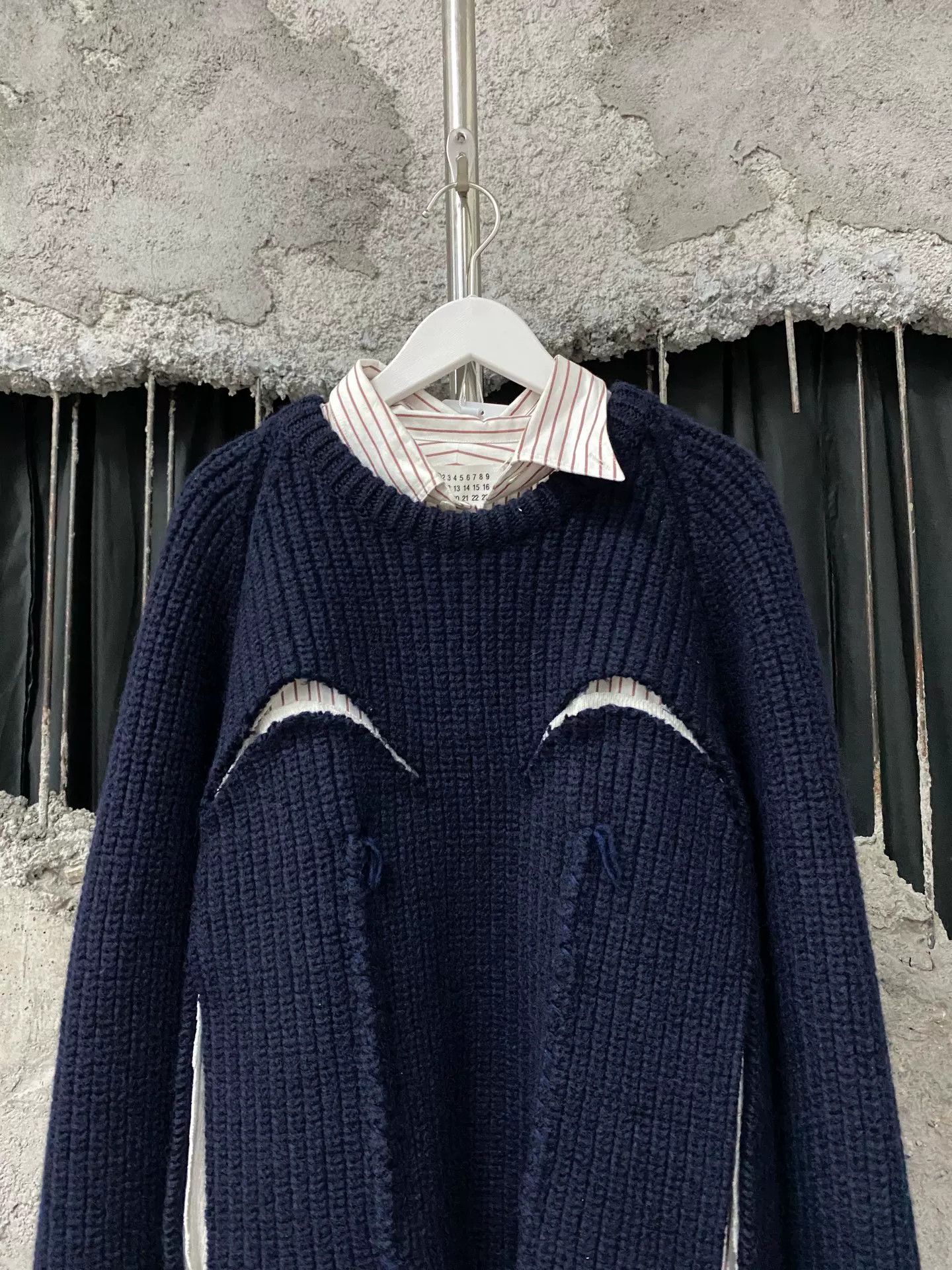 Maison Margiela Maison Margiela Layered Ribbed Knit Sweater Size S Size US S / EU 44-46 / 1 - 4 Thumbnail