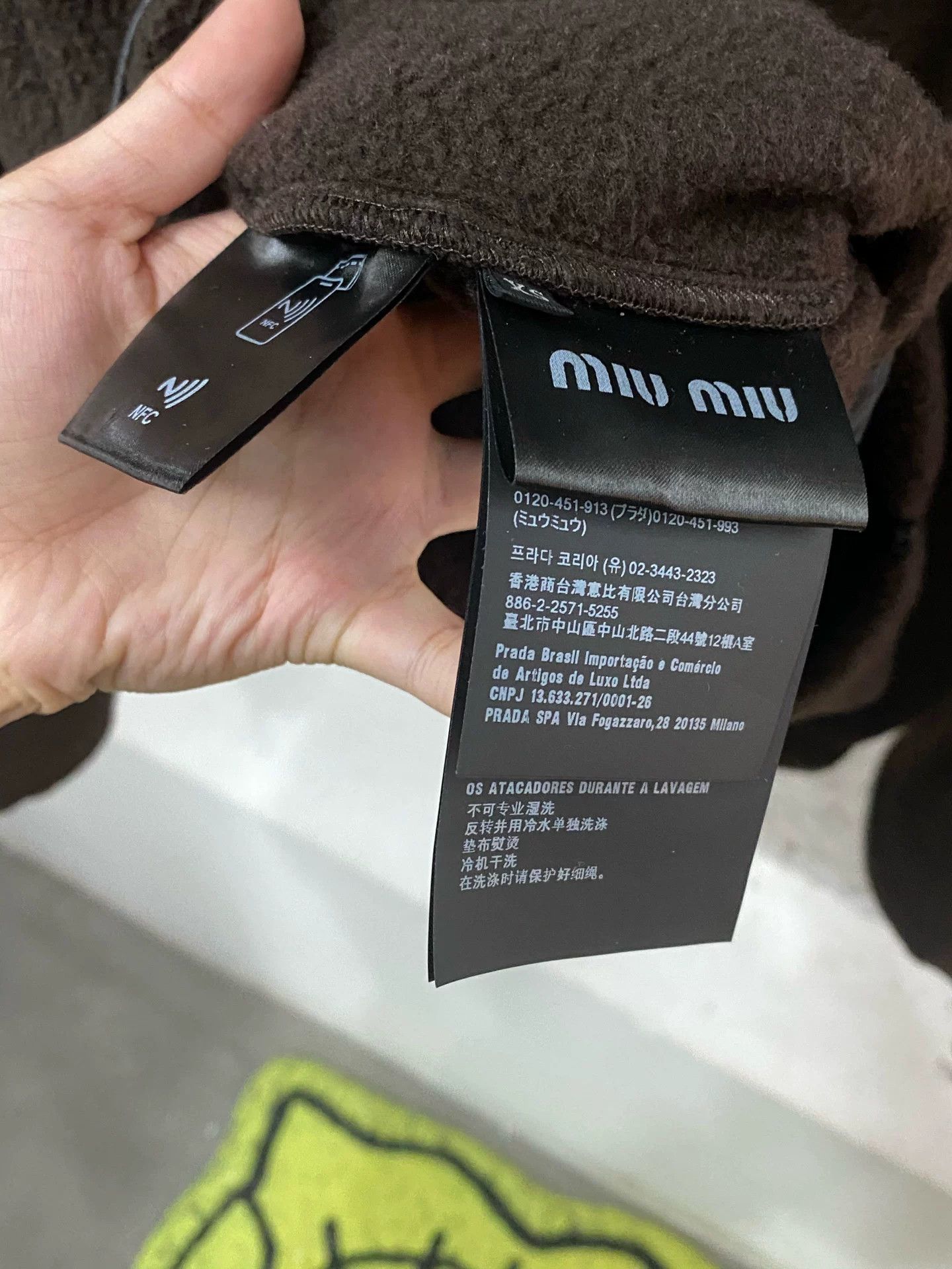 Miu Miu Miu Miu Brown Fleece Zip Up Jacket Size XS Size XS / US 0-2 / IT 36-38 - 8 Thumbnail