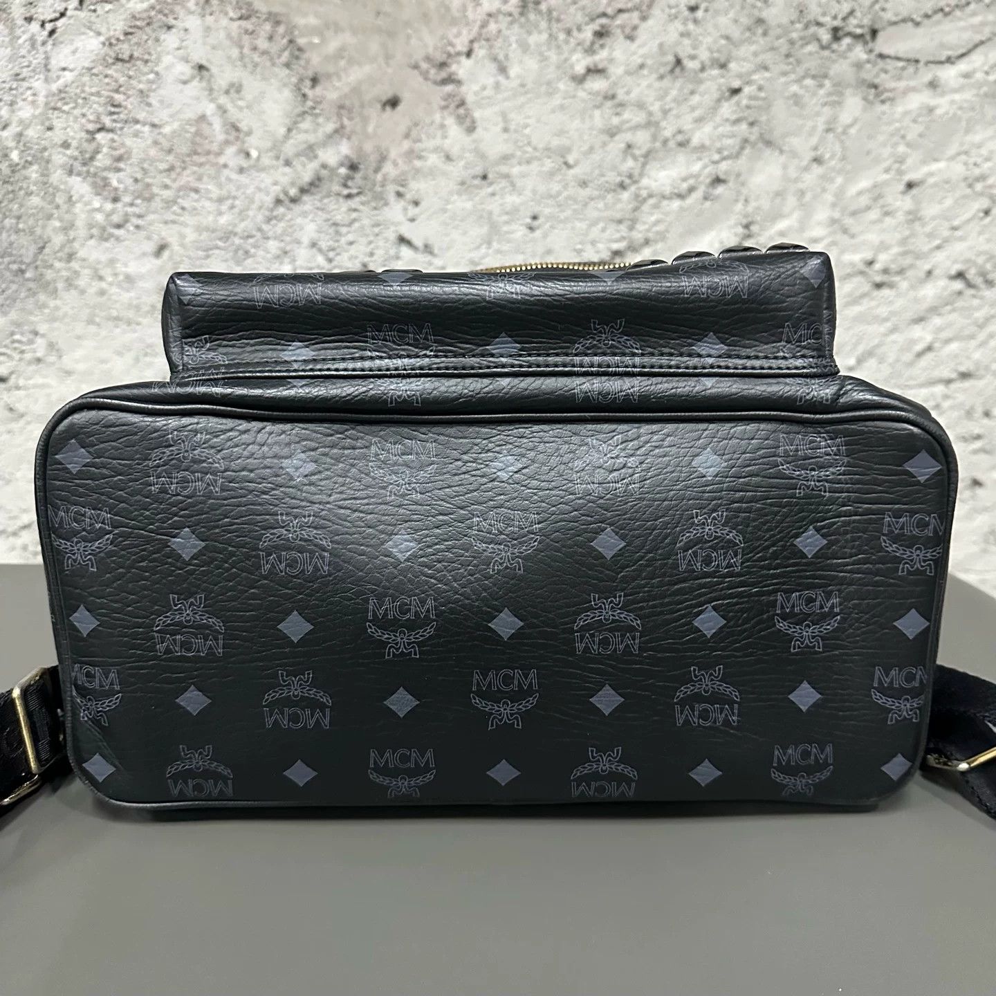 MCM MCM Studded Visetos Backpack One Size Size ONE SIZE - 6 Thumbnail