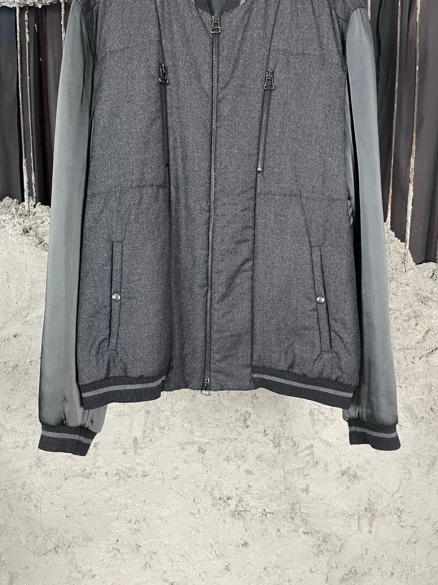 Lanvin Lanvin Wool Cashmere Bomber Jacket Size 52 Size US L / EU 52-54 / 3 - 5 Thumbnail