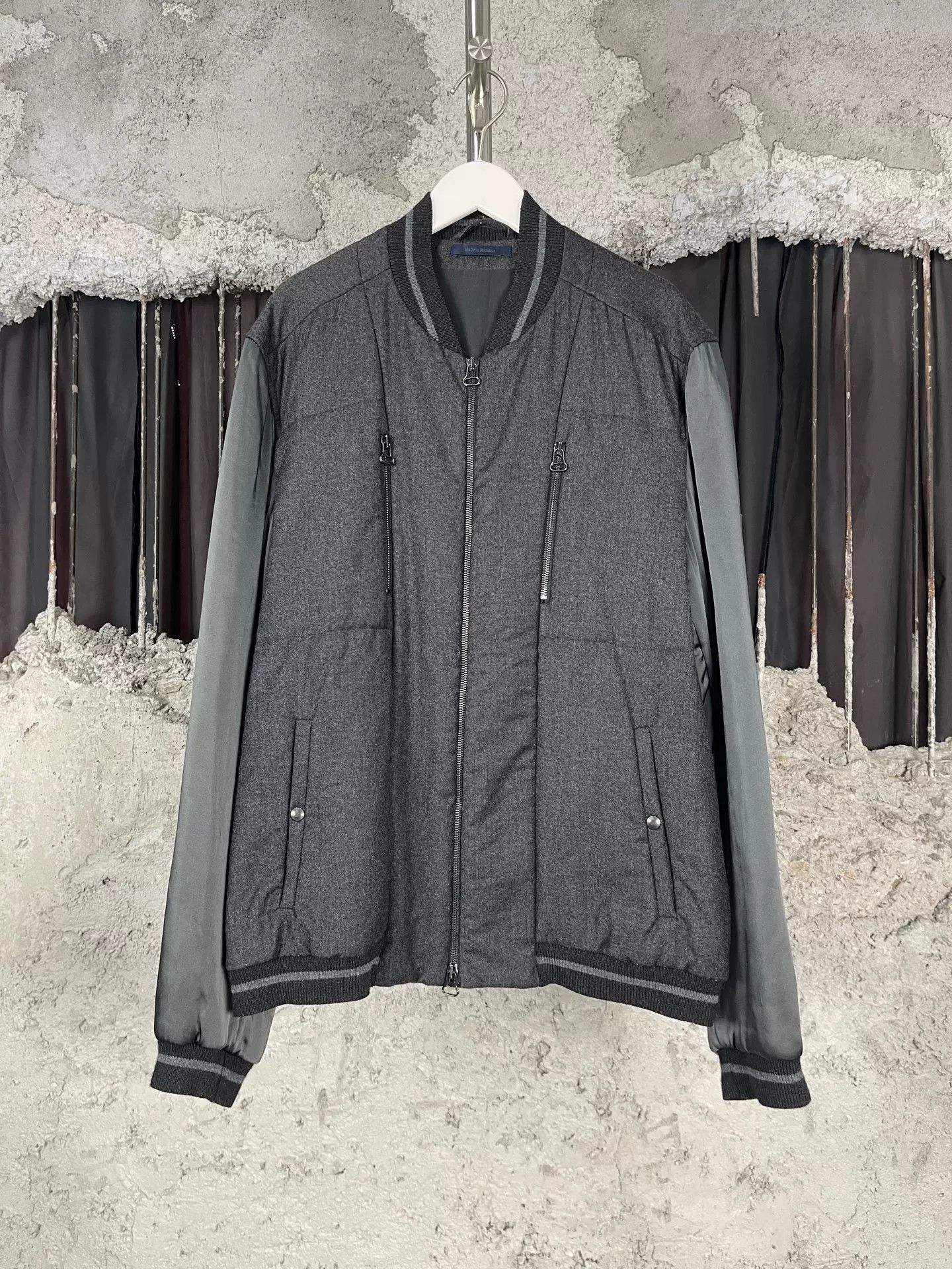 Lanvin Lanvin Wool Cashmere Bomber Jacket Size 52 Size US L / EU 52-54 / 3 - 2 Thumbnail