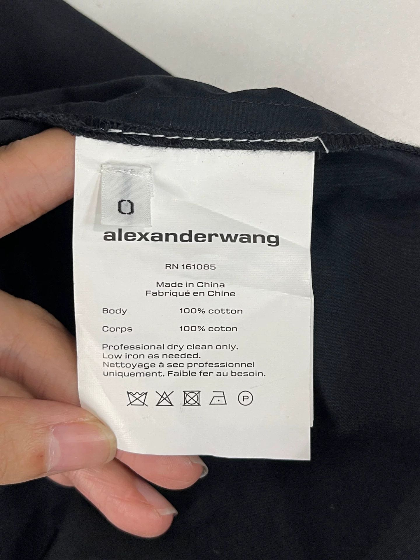 Alexander Wang Alexander Wang Black Cotton Button Up Shirt Size 0 Size XS / US 0-2 / IT 36-38 - 9 Thumbnail