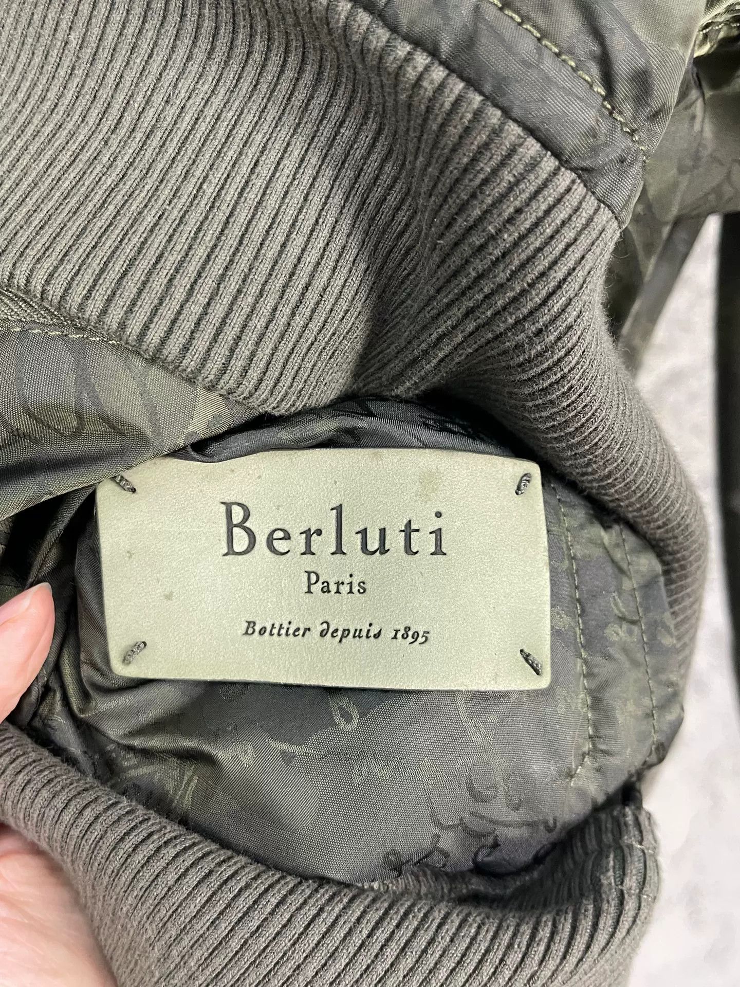 Berluti Berluti Scritto Pattern Bomber Jacket Size M Size US M / EU 48-50 / 2 - 7 Thumbnail