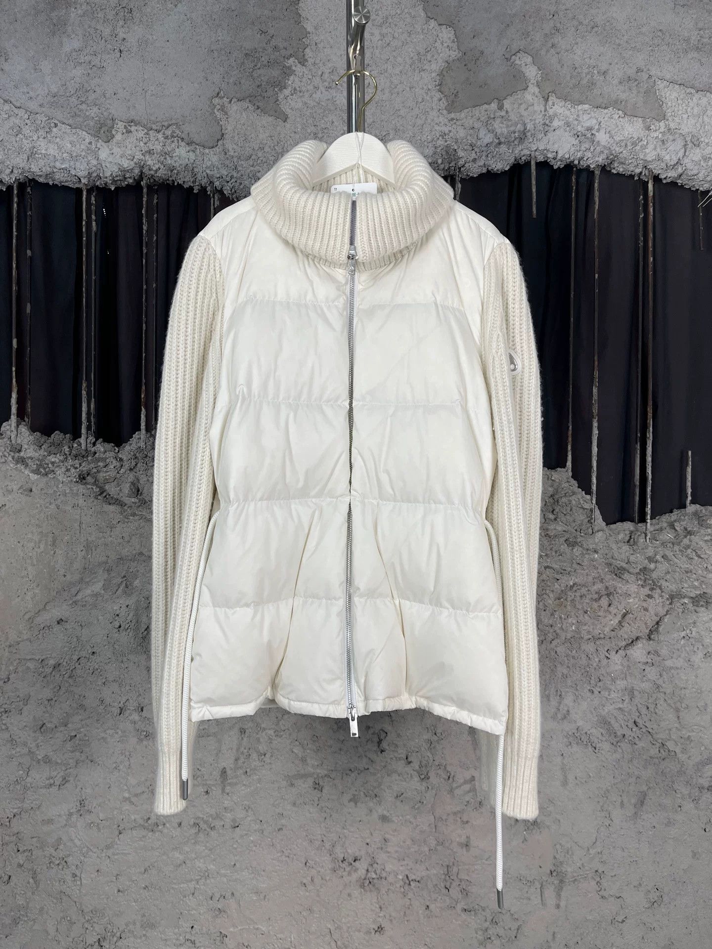 Moose Knuckles Moose Knuckles White Knit Puffer Jacket Size S Size S / US 4 / IT 40 - 2 Thumbnail