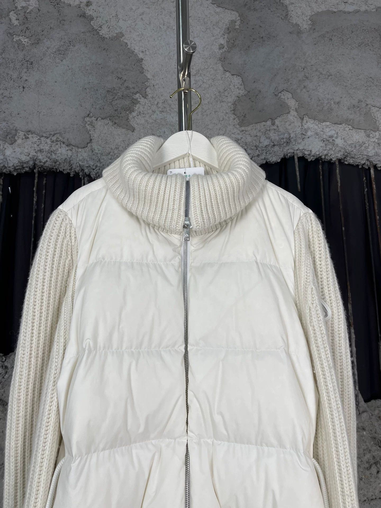Moose Knuckles Moose Knuckles White Knit Puffer Jacket Size S Size S / US 4 / IT 40 - 4 Thumbnail