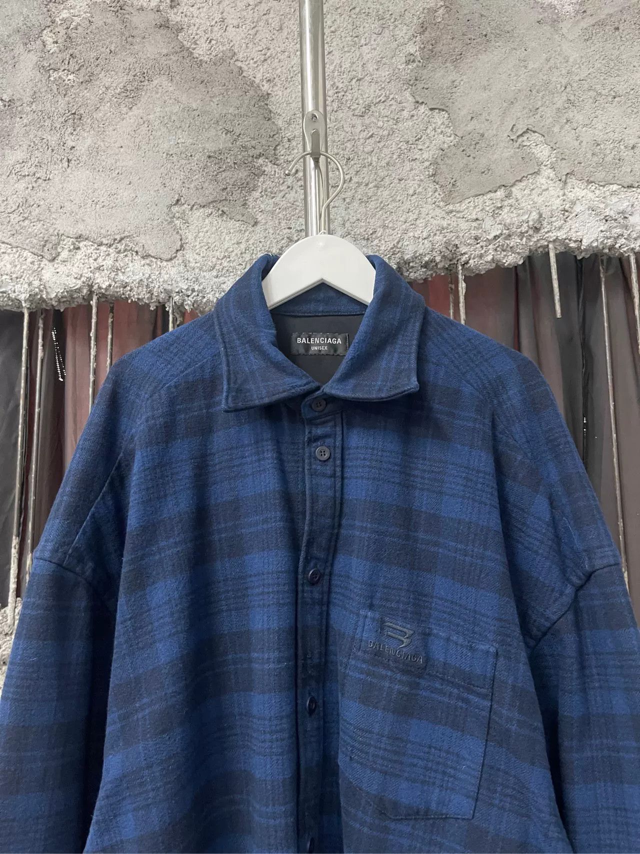 Balenciaga Balenciaga Distressed Plaid Shirt Size 2 Size US M / EU 48-50 / 2 - 4 Thumbnail