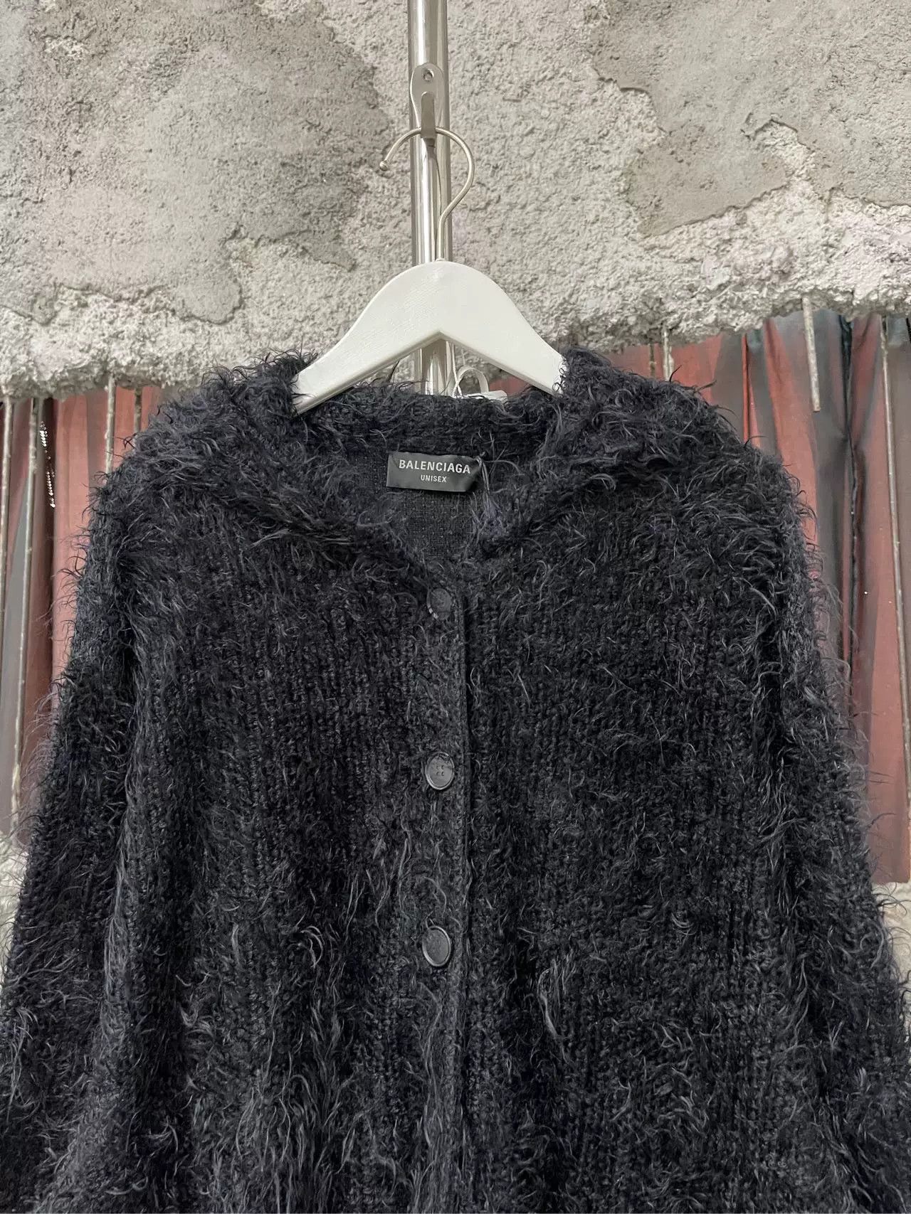 Balenciaga Balenciaga Mohair Hooded Cardigan Size M Size US M / EU 48-50 / 2 - 4 Thumbnail