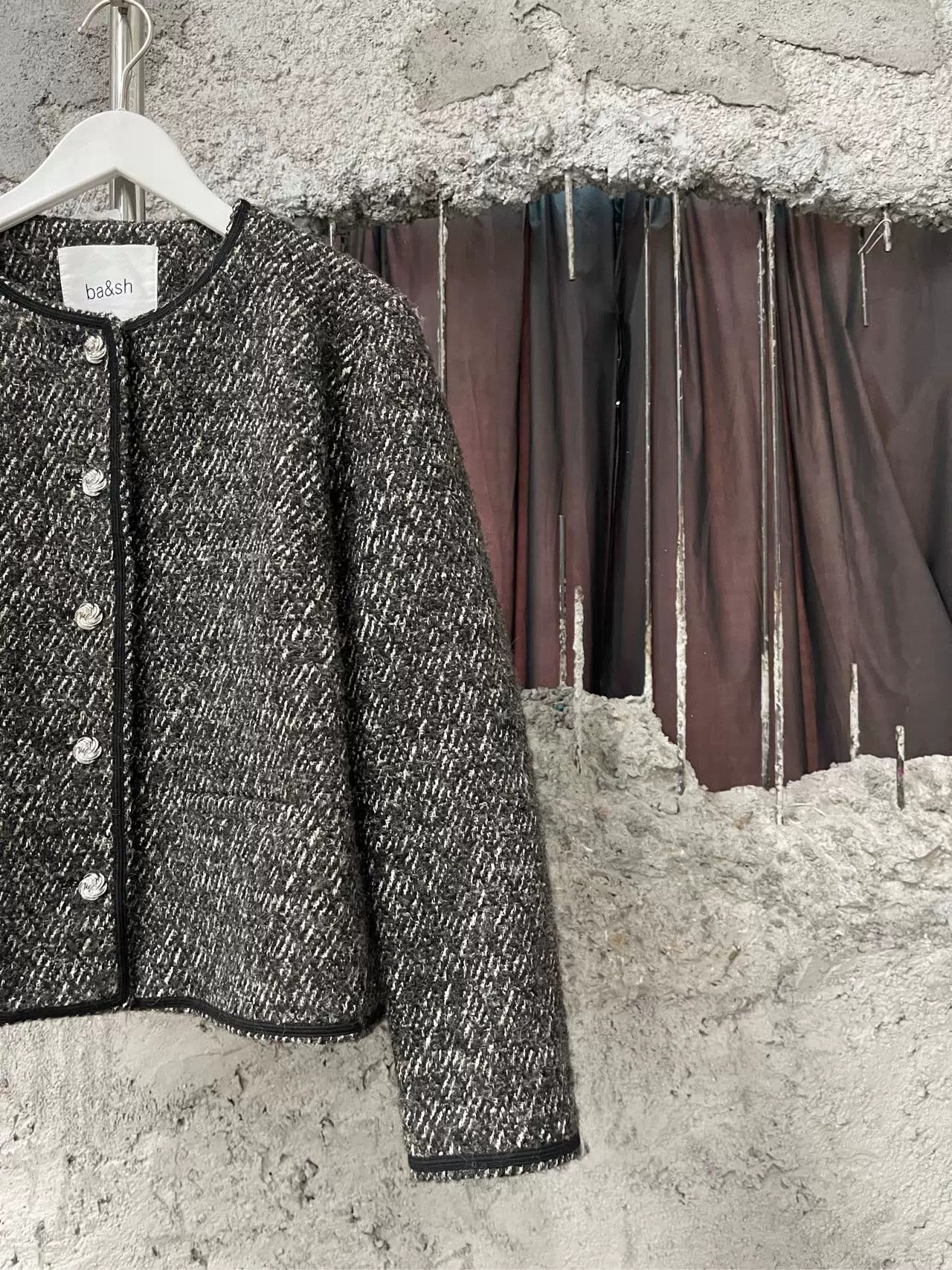 ba&sh ba&sh Tweed Jacket Size 3 Size L / US 10 / IT 46 - 5 Thumbnail