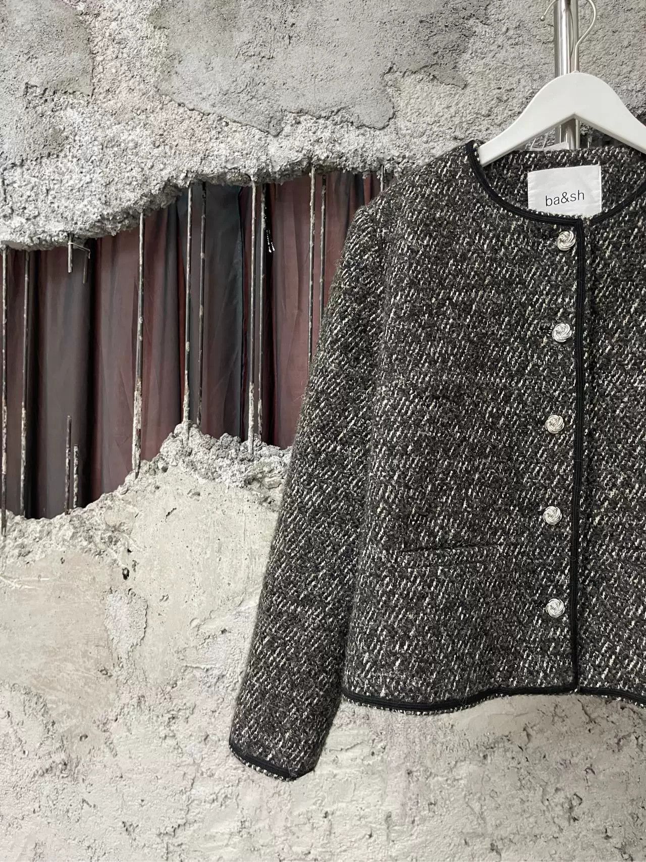 ba&sh ba&sh Tweed Jacket Size 3 Size L / US 10 / IT 46 - 4 Thumbnail